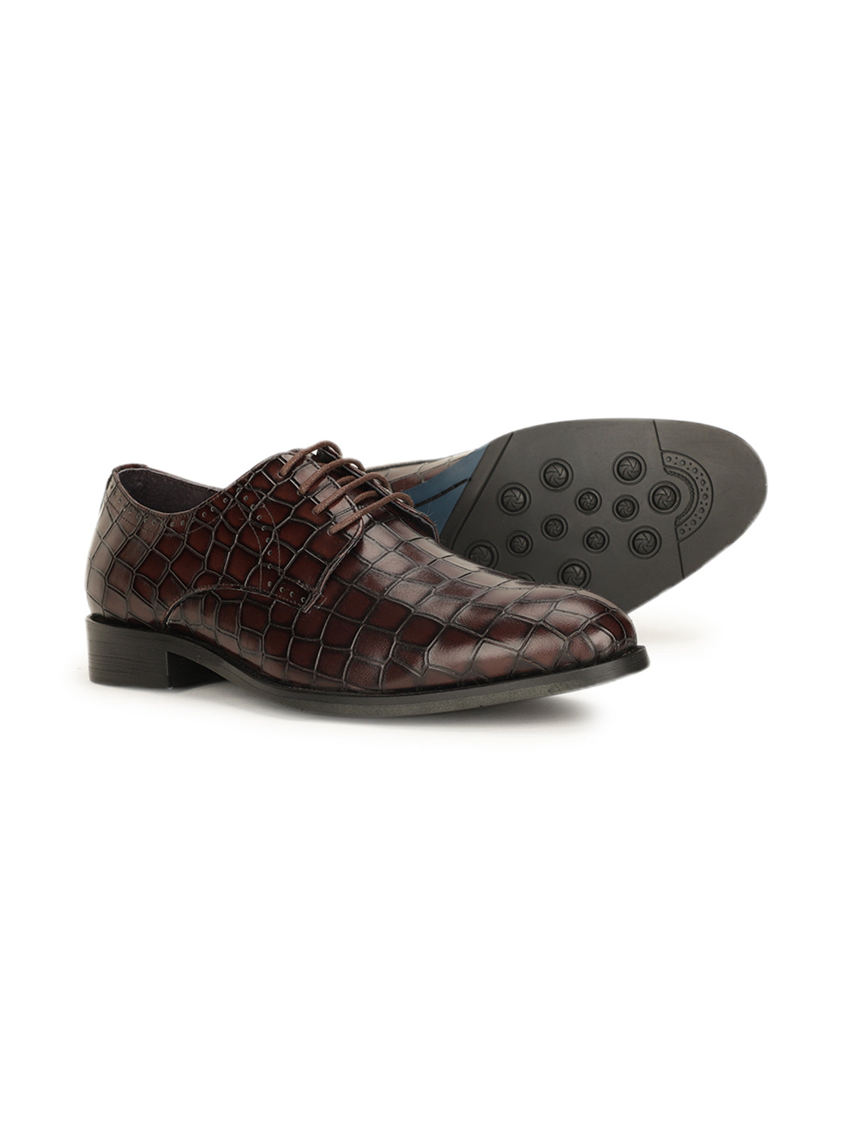 Godfrey Croco Lace Up Derby Shoes