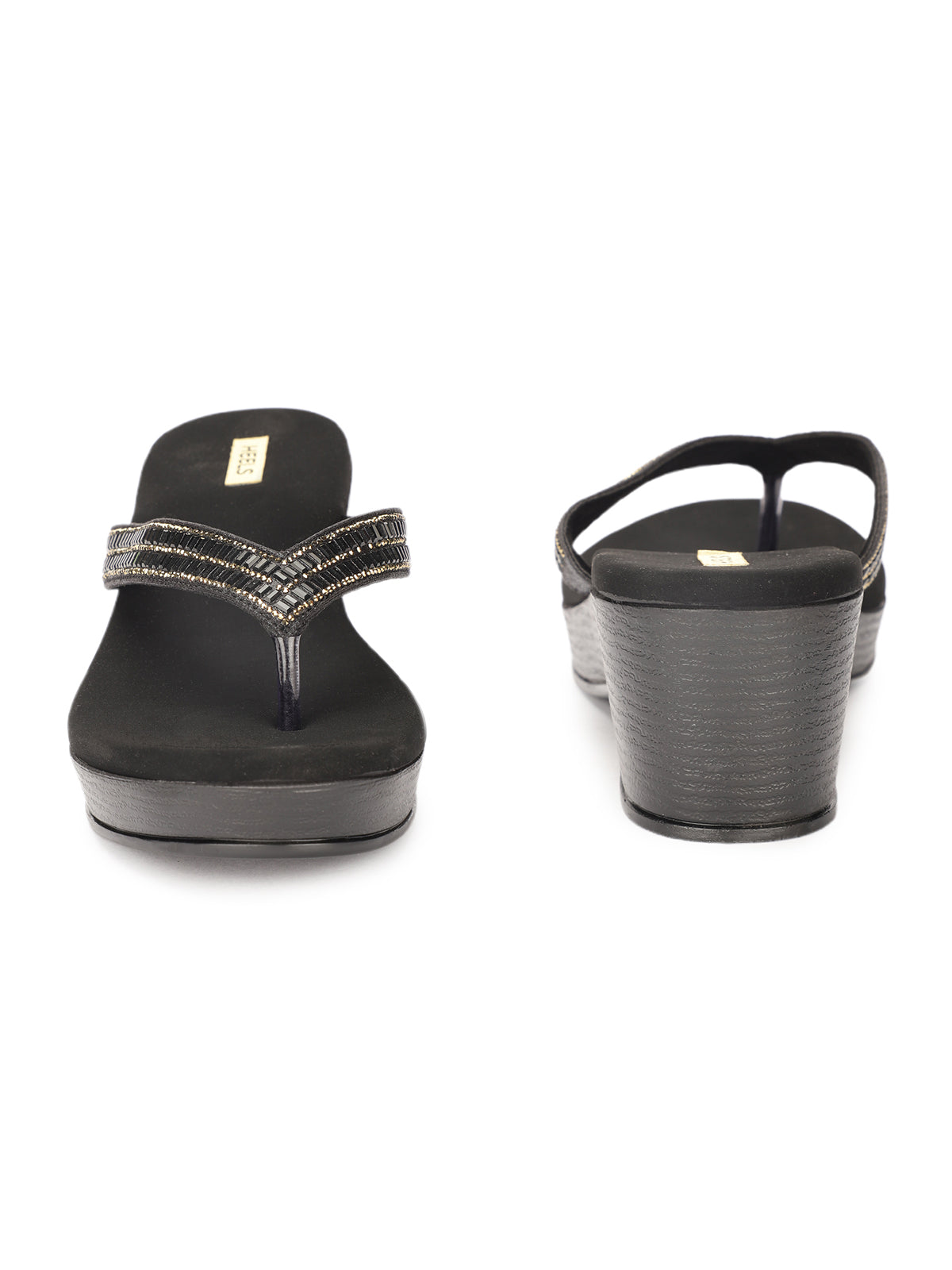 Seapha V Strap Wedge Heels