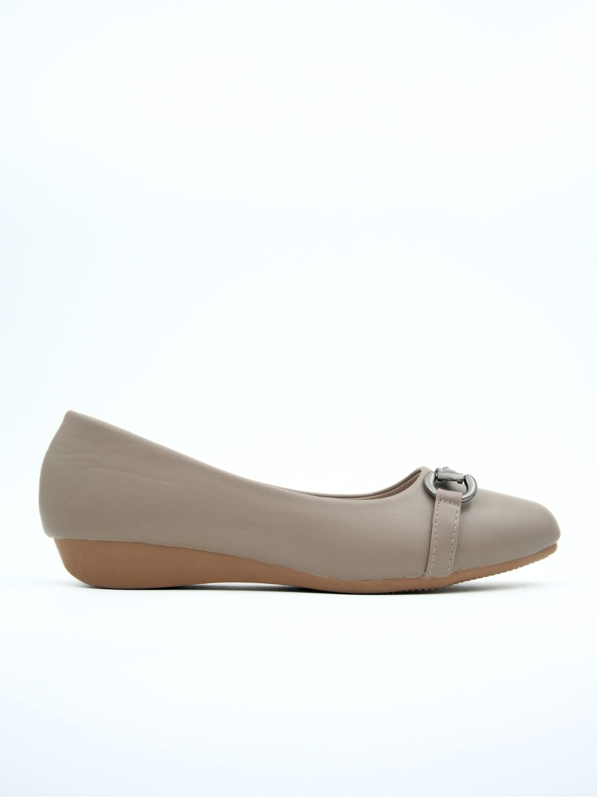 Livia Buckled Flat Ballerinas