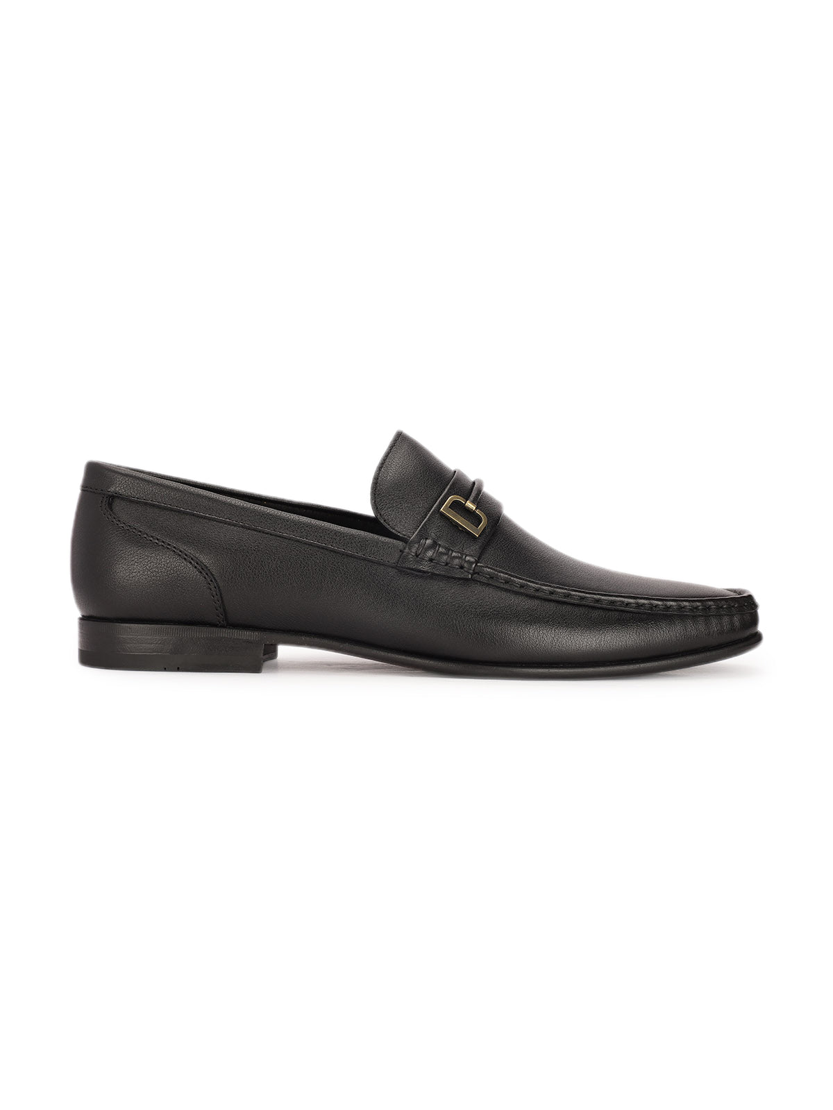 Nolan Premium Leather Buckled Loafers