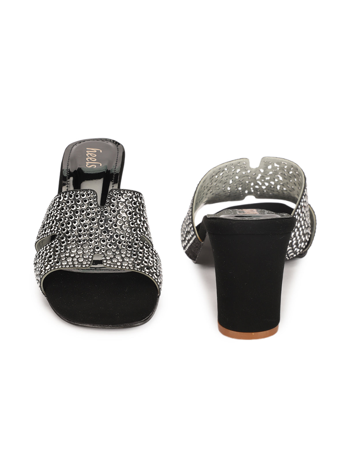 Helene Bling Block Heel Muse