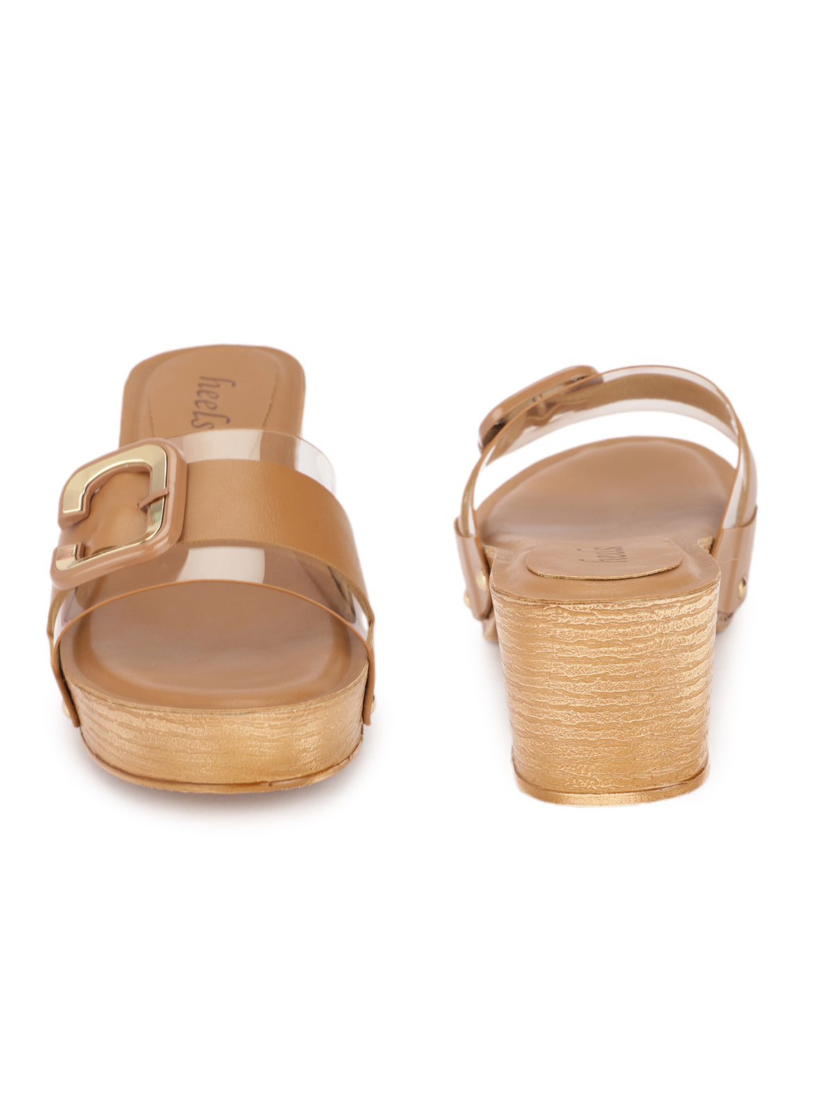 Armas Transparent Block Platform Heels