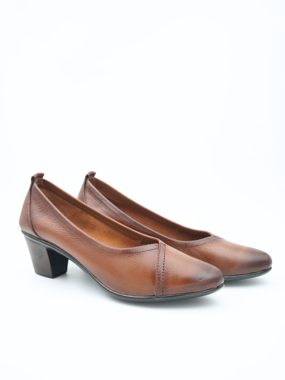 Berlin Leather Classic Block Heel Pumps