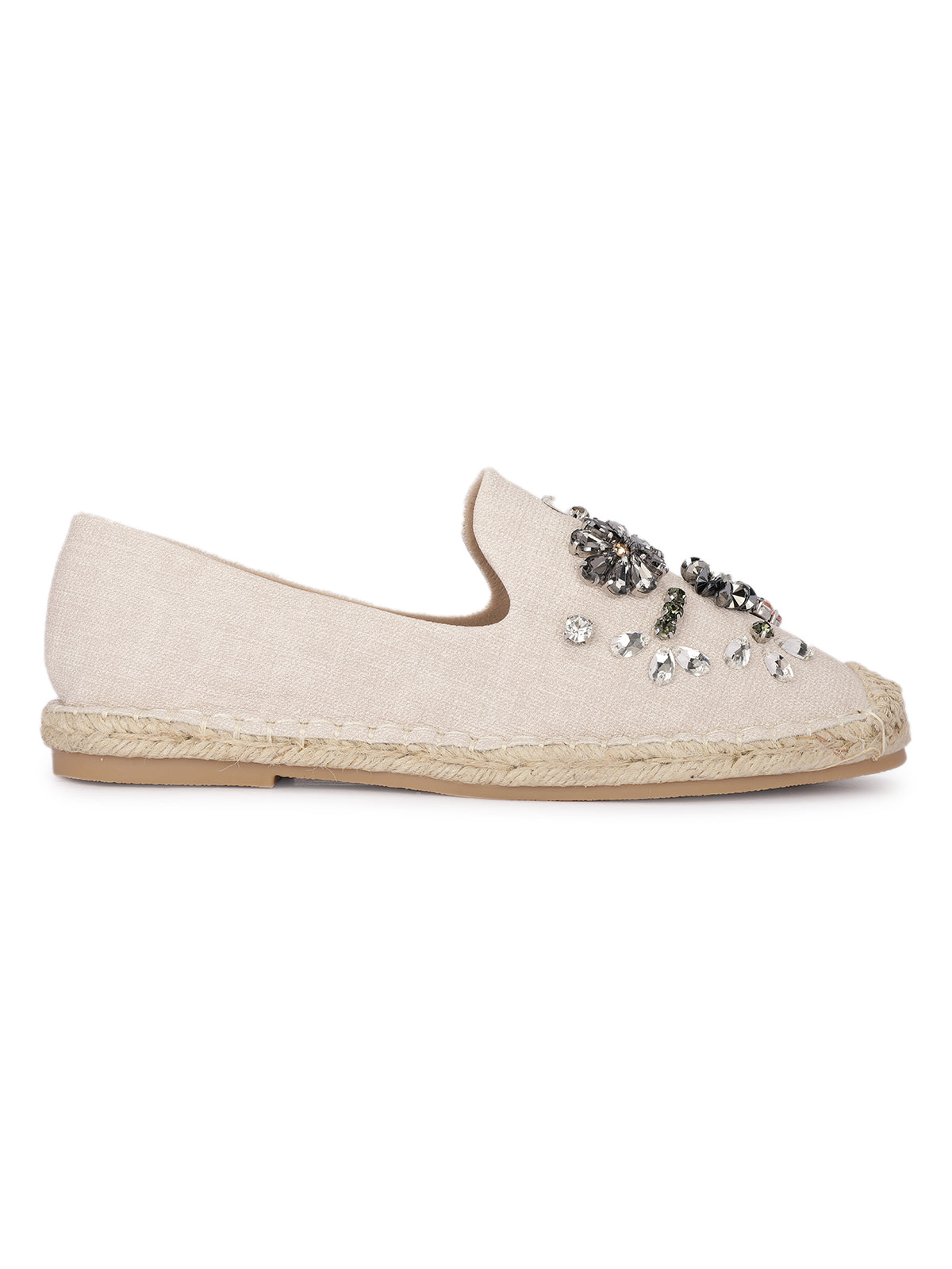 Gracia Embellished Flat Espadrilles