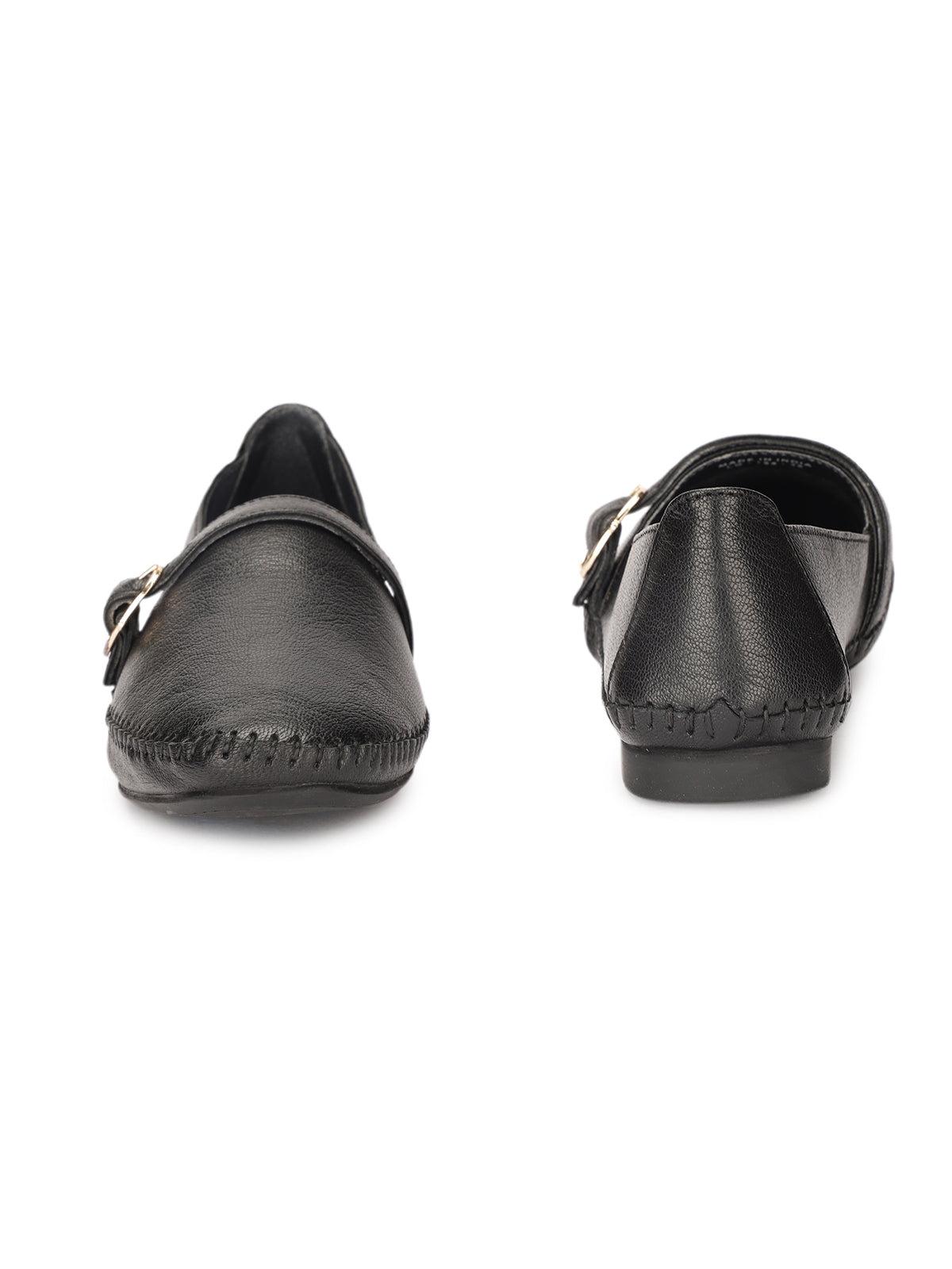 Tissier Leather Cushioned Flat Ballerinas