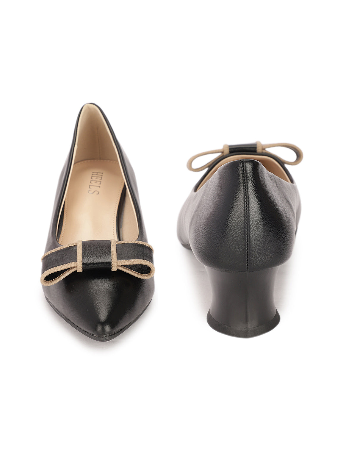 Luna Bow Block Heel Stilettoes