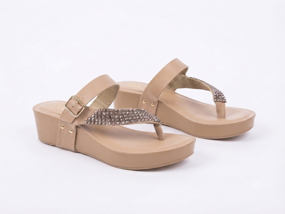 Mireta Embellished Comfort Thumb Wedges