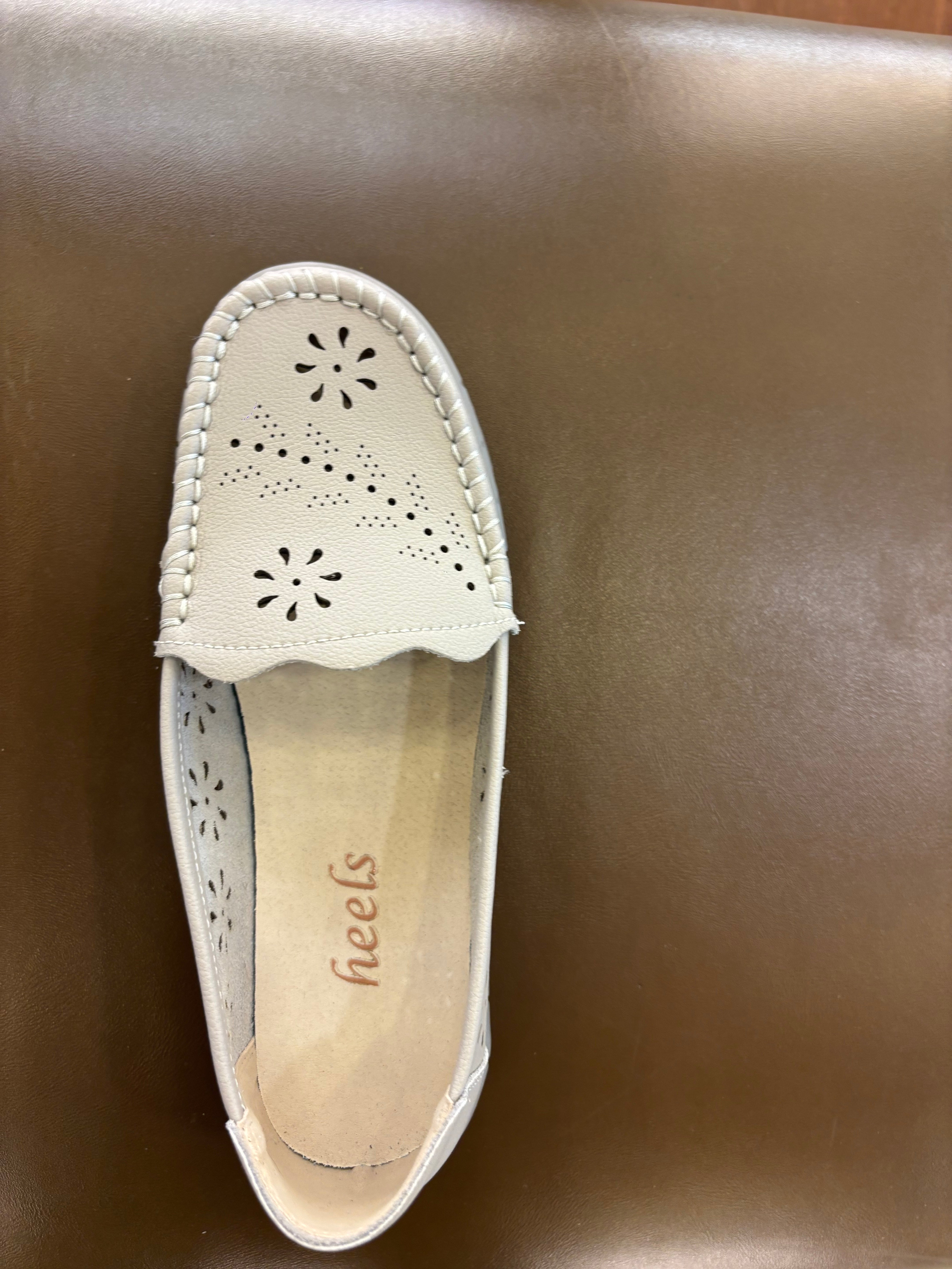 Emily Perforated Comfort Cushioned Flexi Loafers