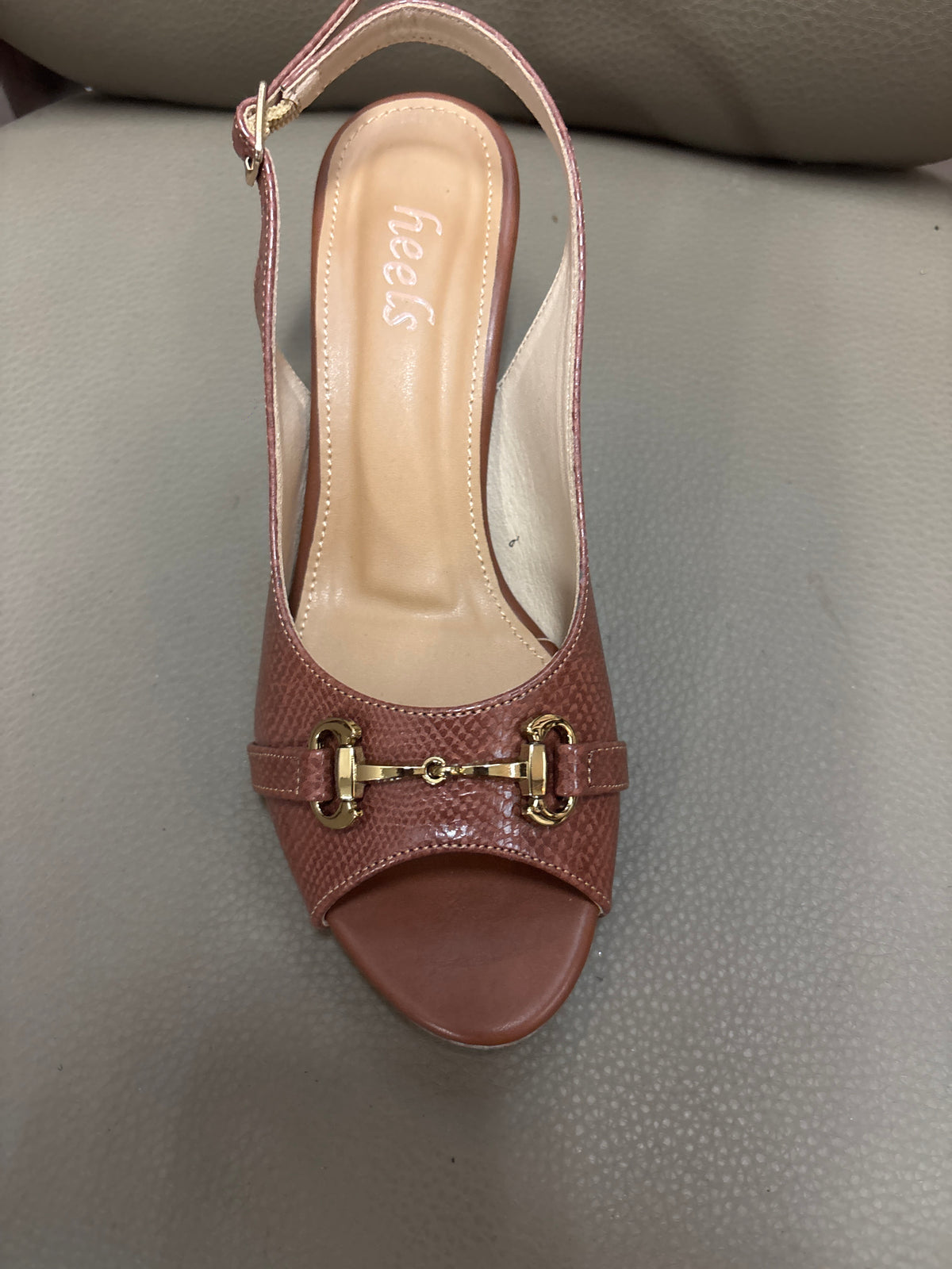 Alina Peep Toe Sling Back Block Heels - The Heels India