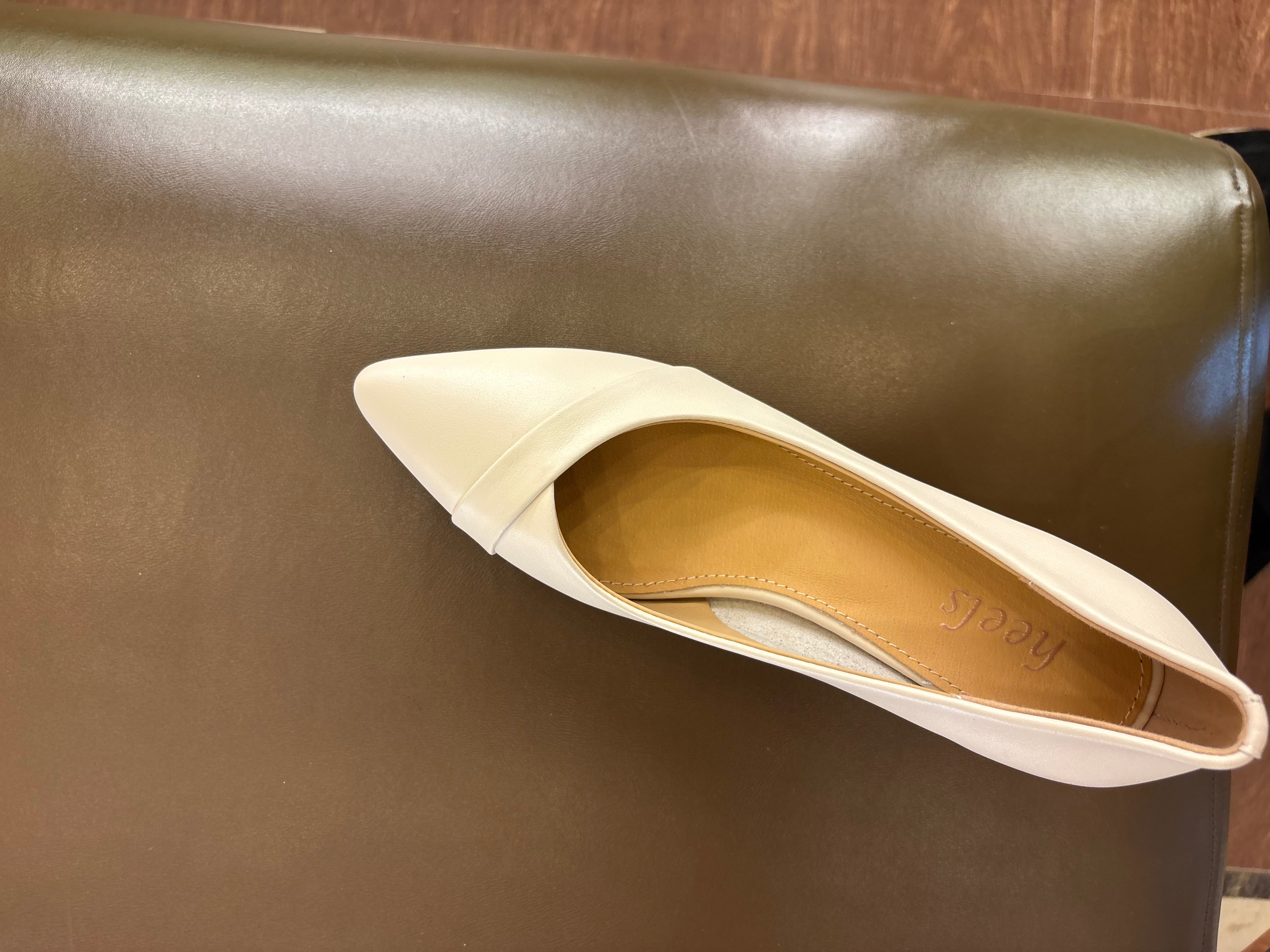 Alba Premium Leather Kitten Heel Stilettos