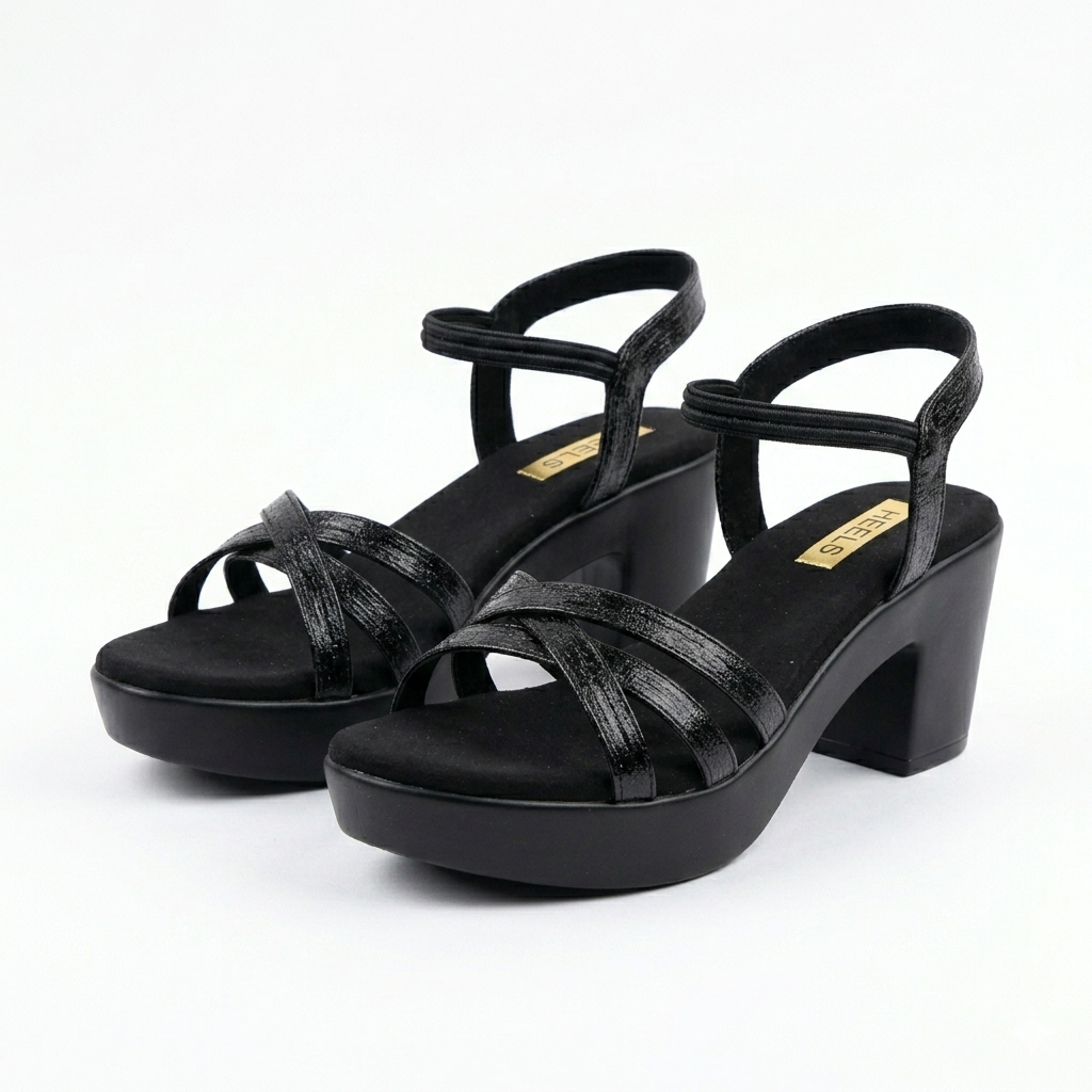 Alba Platform Peep Toe Block Heel Sandals