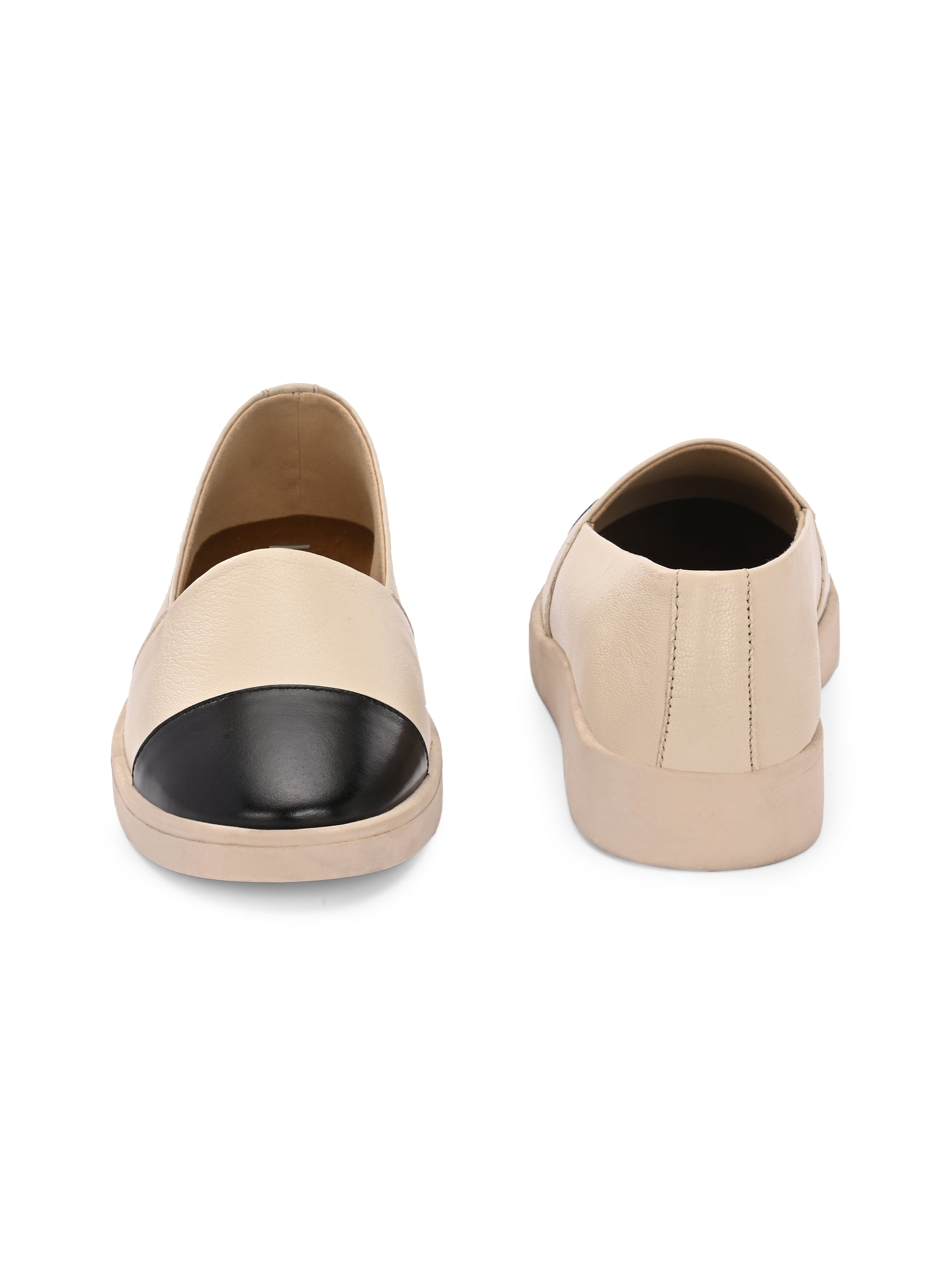 Maisoné Leather Combination Loafers - The Heels India