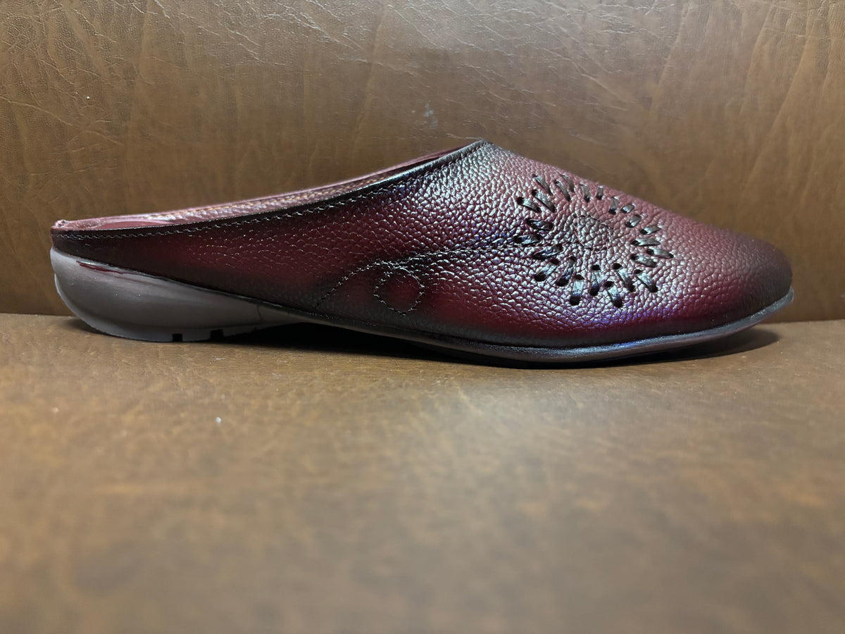 Lydia Leather Back Open Everyday Mules
