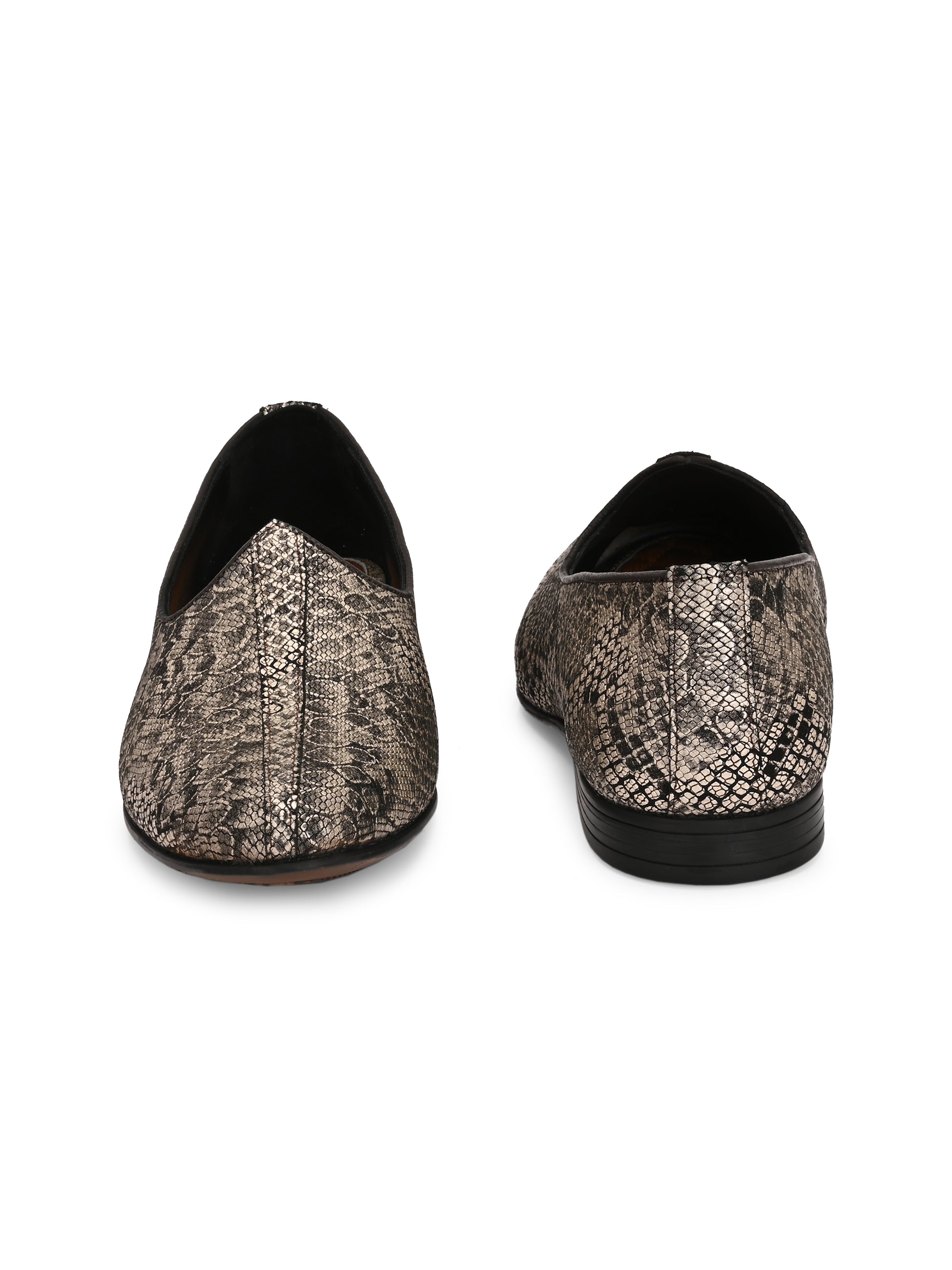 Nawab Printed Leather Juttis