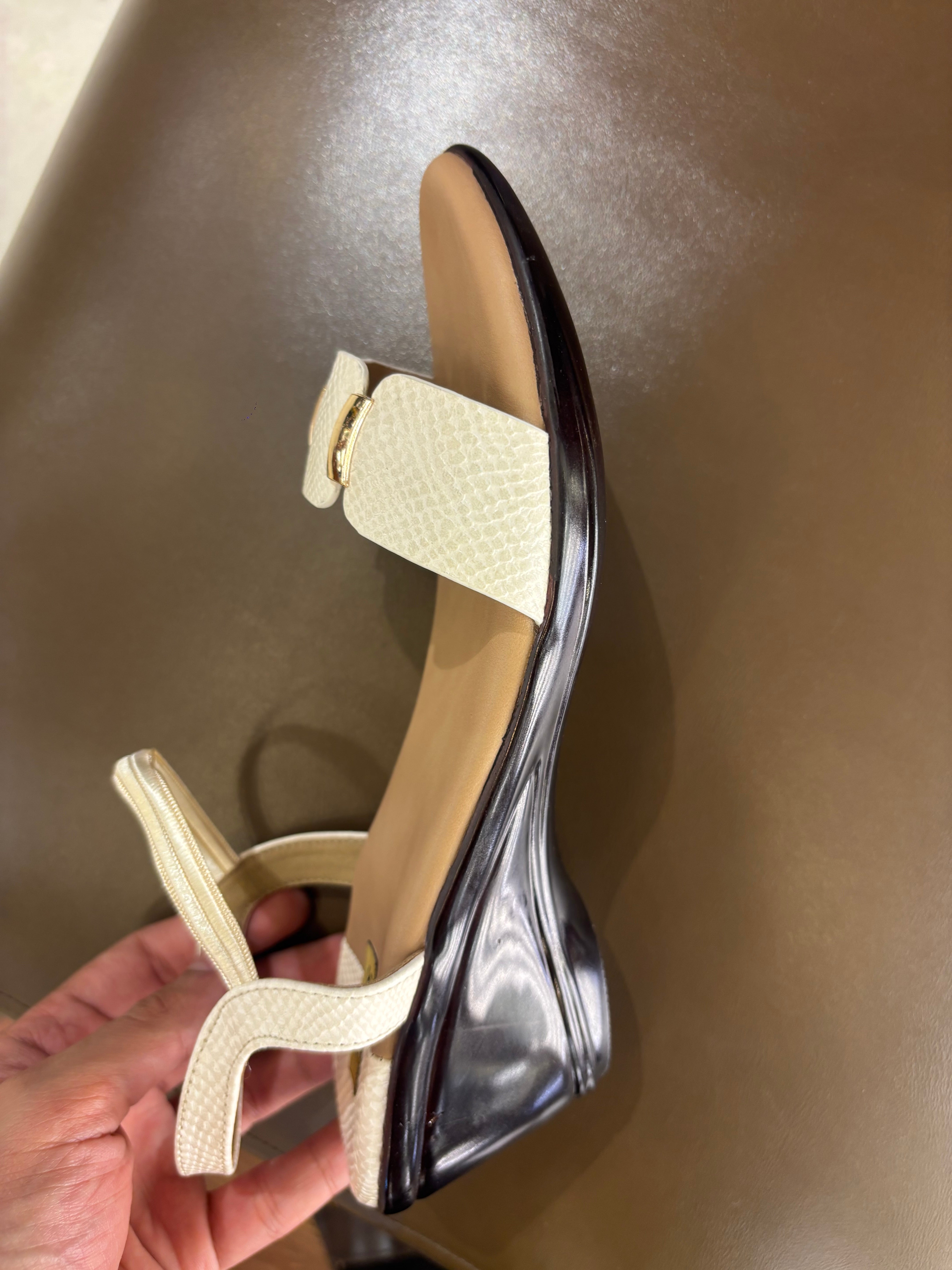 Audrey Back Elastic Strap Wedge Heel Sandals - The Heels India
