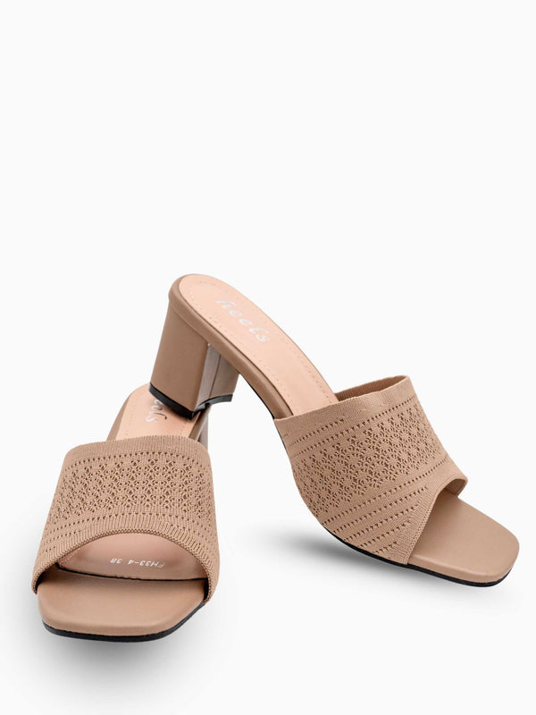 Harper Crochet Block Heels