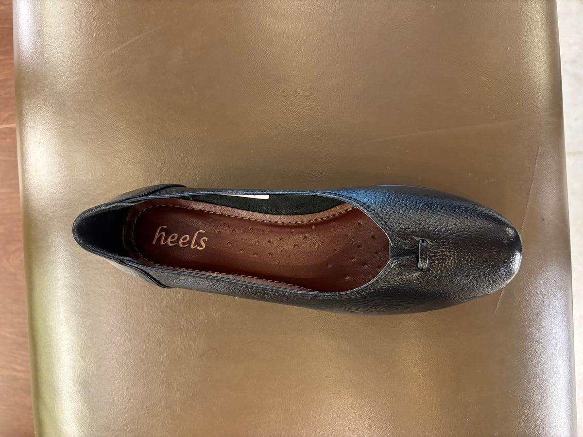 Kylie Leather Everyday Wedge Ballerinas