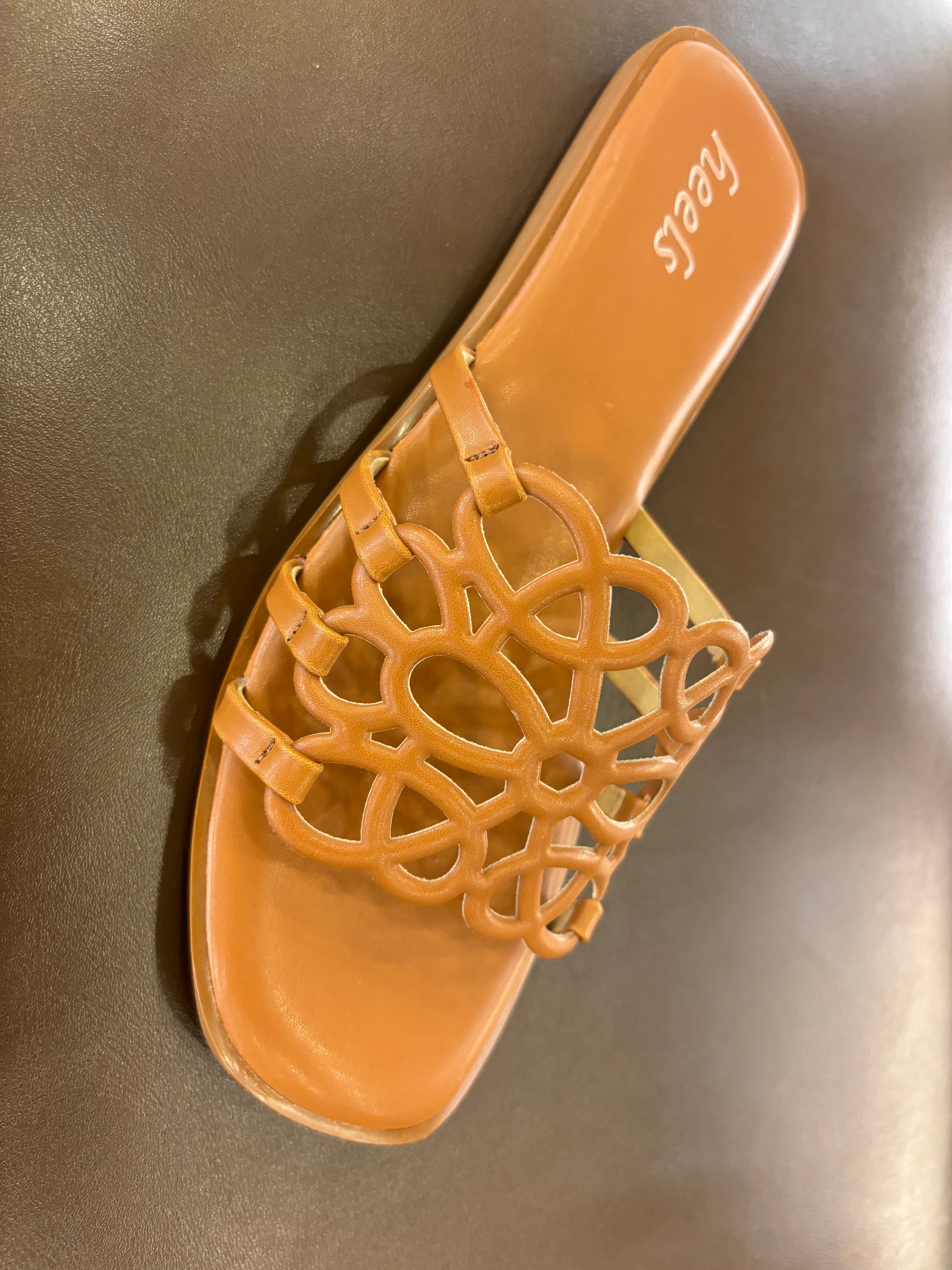 Lima Laser Cut Cushioned Summer Sliders