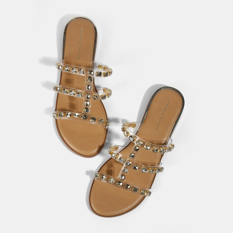 Stella Flat Embellished Sliders