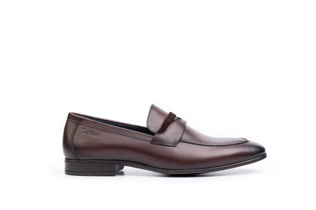 Onyx Leather Formal Moccasins