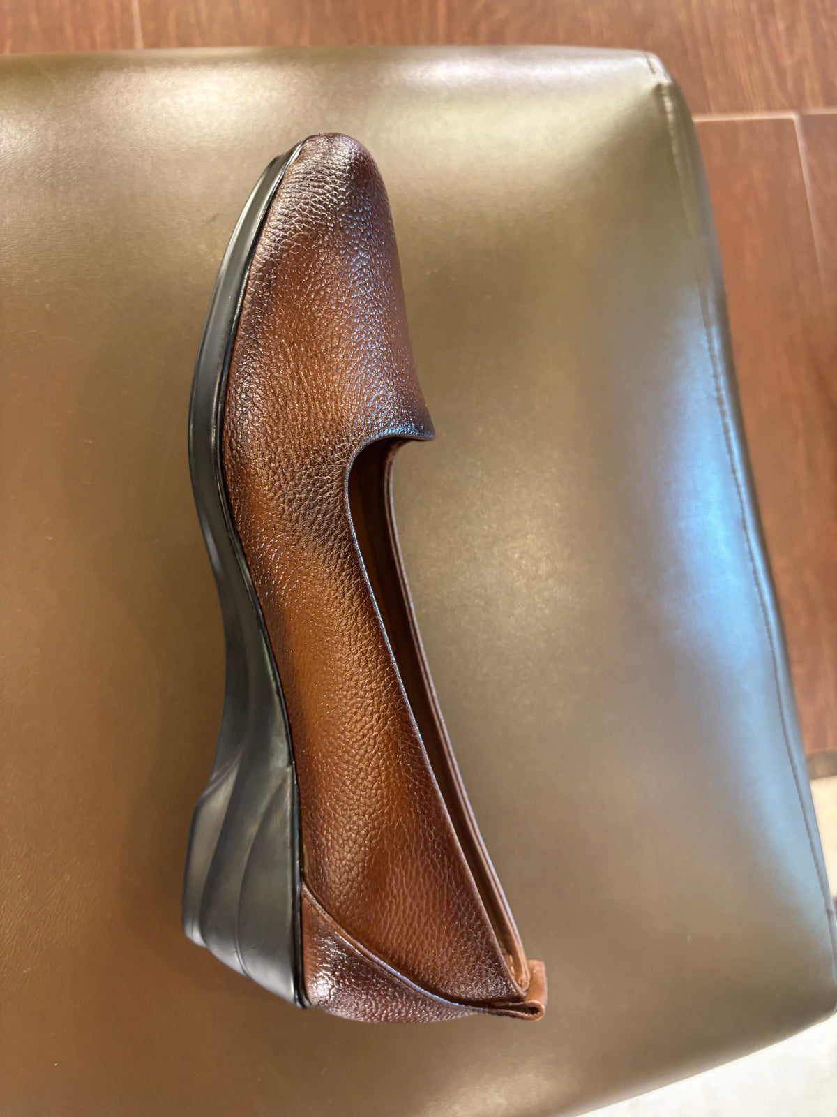 Jessie Leather Everyday Wedge Ballerinas