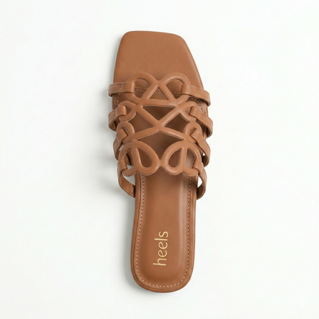 Lola Laser Cut Cushioned Summer Sliders