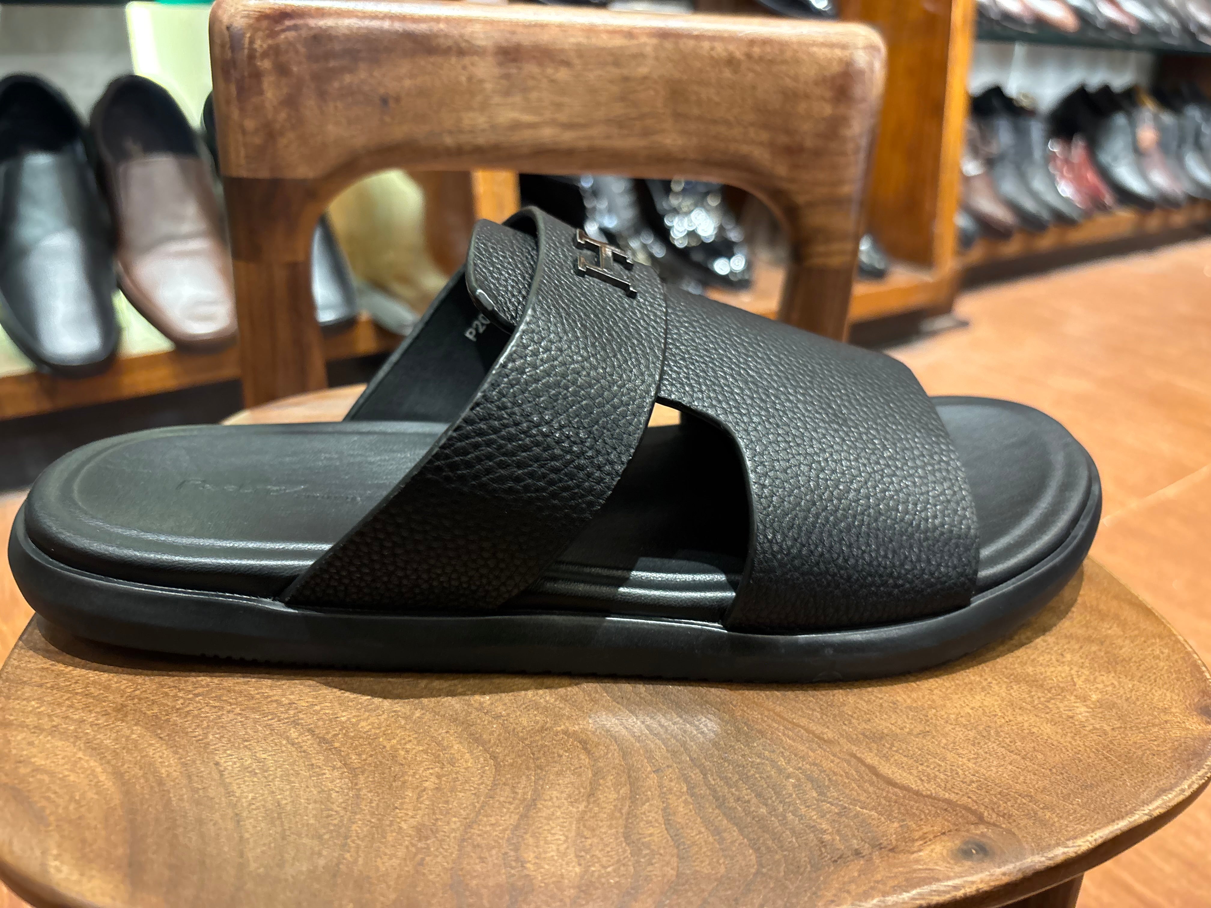 Edward Premium Leather Sliders