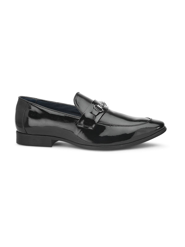 Matthew Black Patent Leather Moccasins