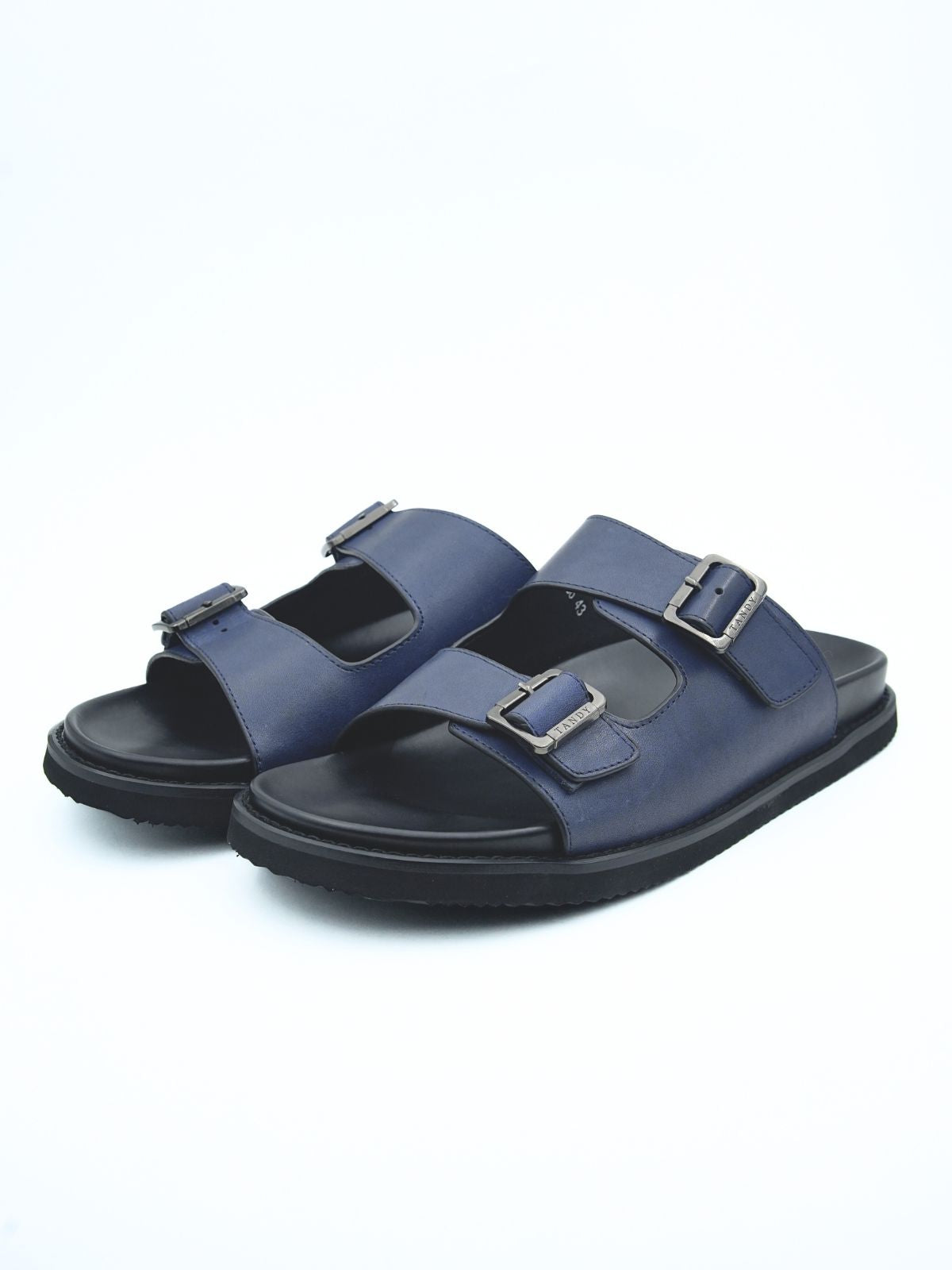 Kai Leather Double Strap Sliders