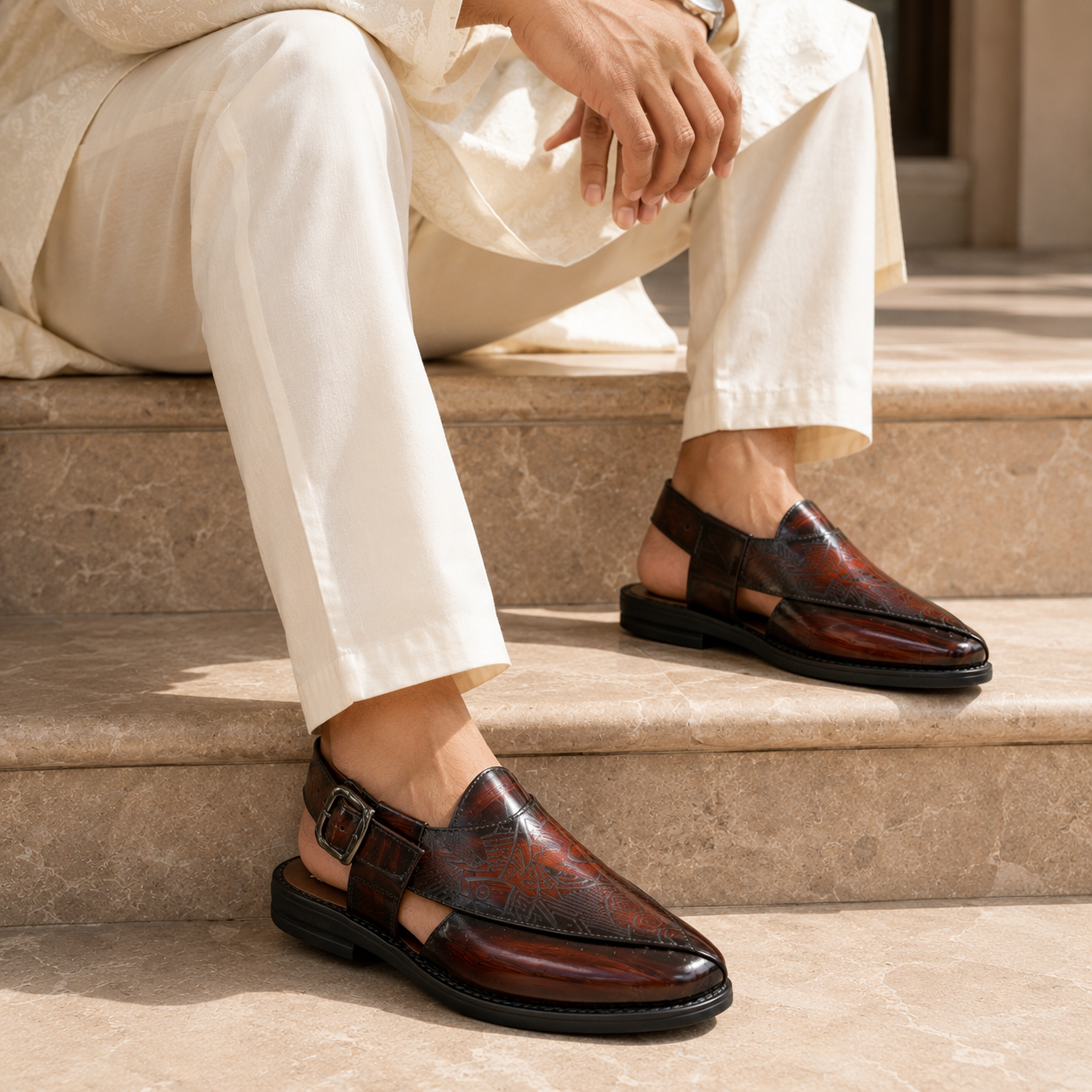 Neto Handmade Leather Peshawari Sandals