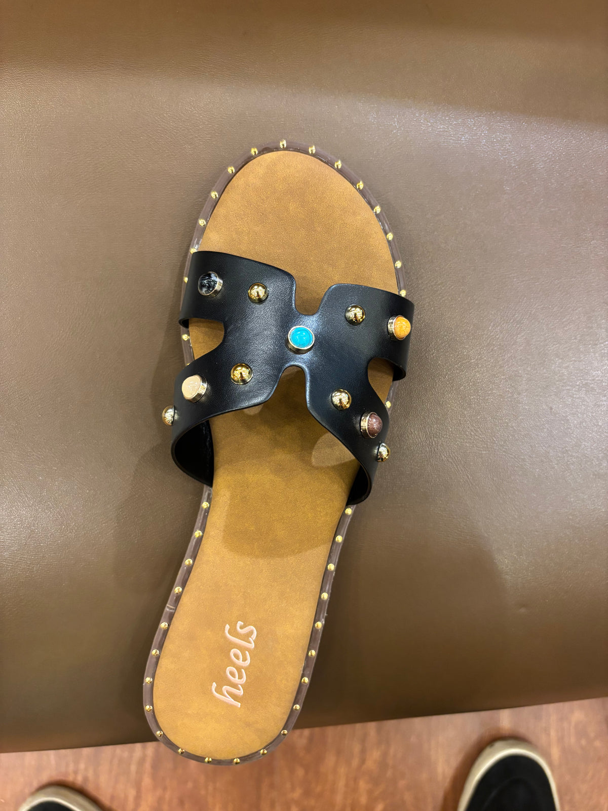 Alor Studded Embellished Summer Sliders
