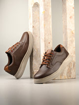 Zero Gravity 2.0 Mateo Brown Leather Lace-up Sneakers