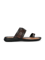 Solano Brown Leather Slippers HT