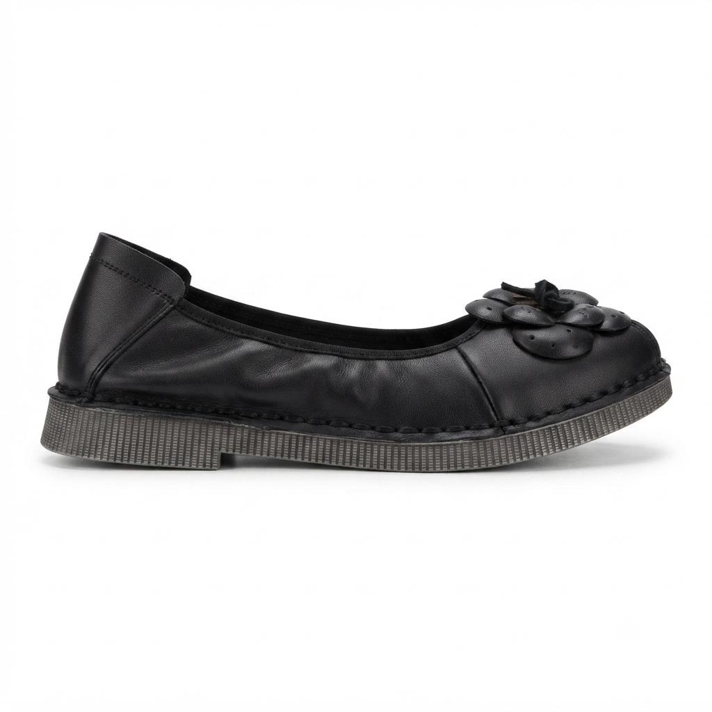 Flora 3.0 Premium Leather Cushioned Ballerinas