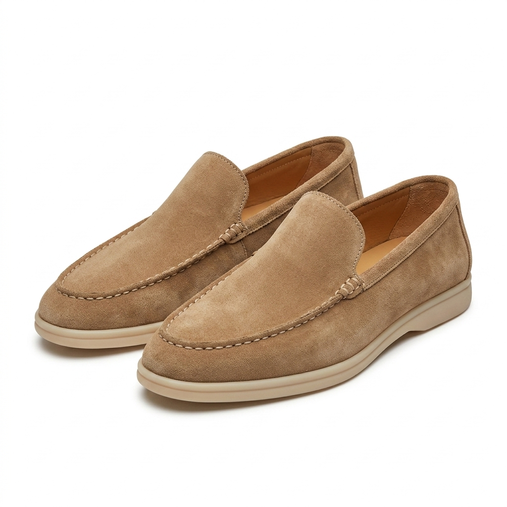 Alonso Premium Suede Leather Slip-On Loafers