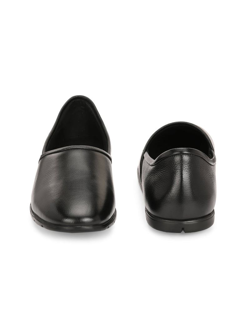 Alpine Ethnic Leather Mens Slip Ons