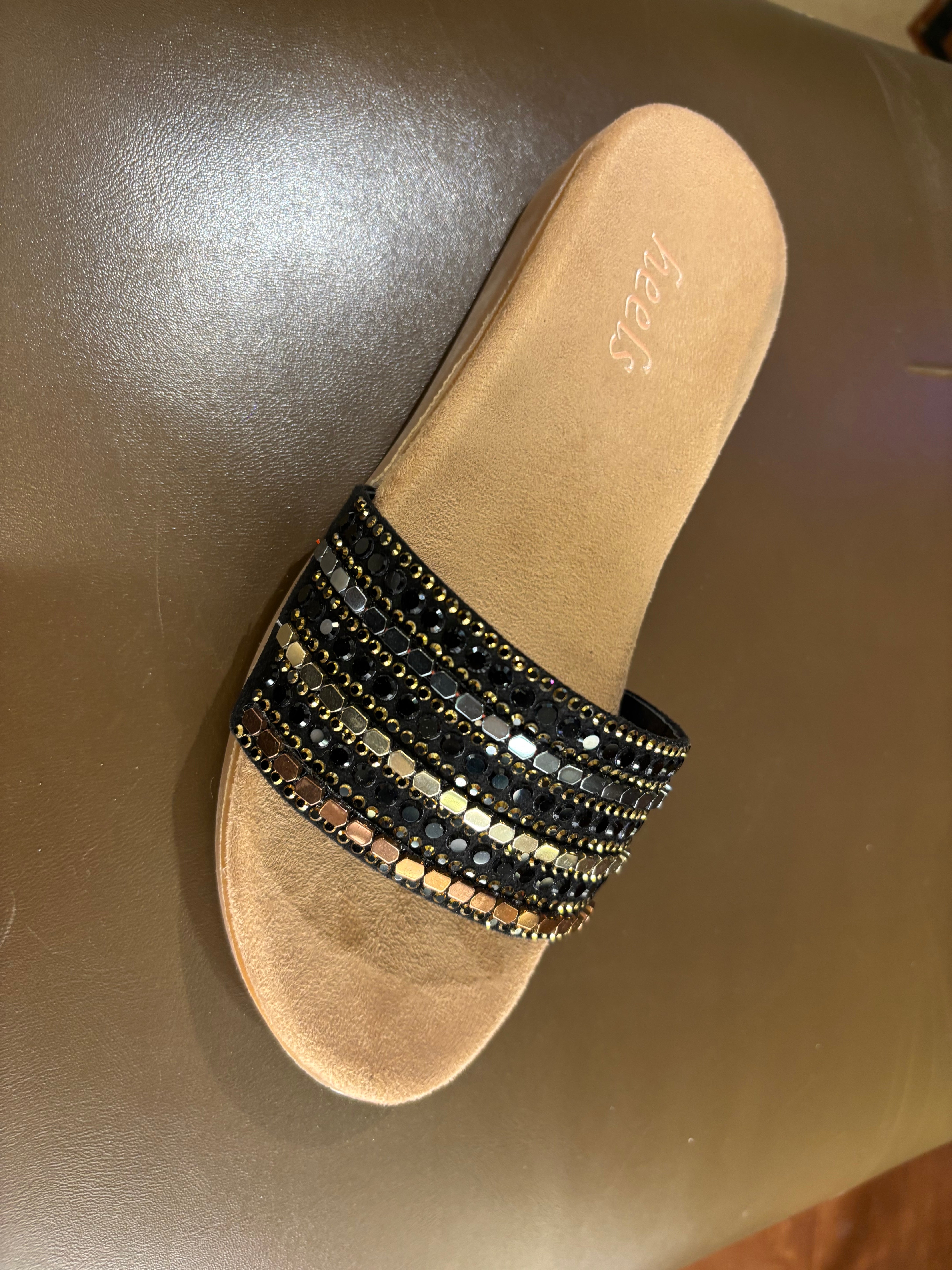 Norelle Cushioned Embellished Comfort Ethnic Sliders
