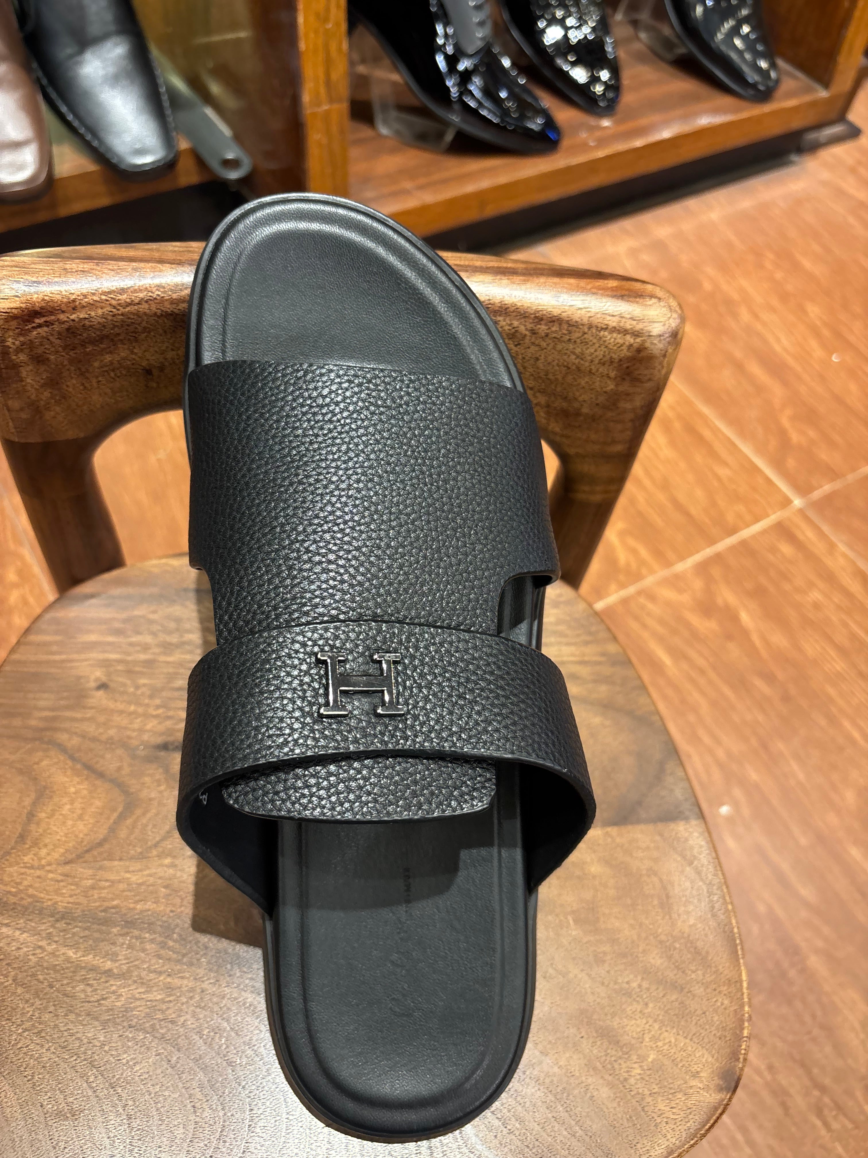 Edward Premium Leather Sliders