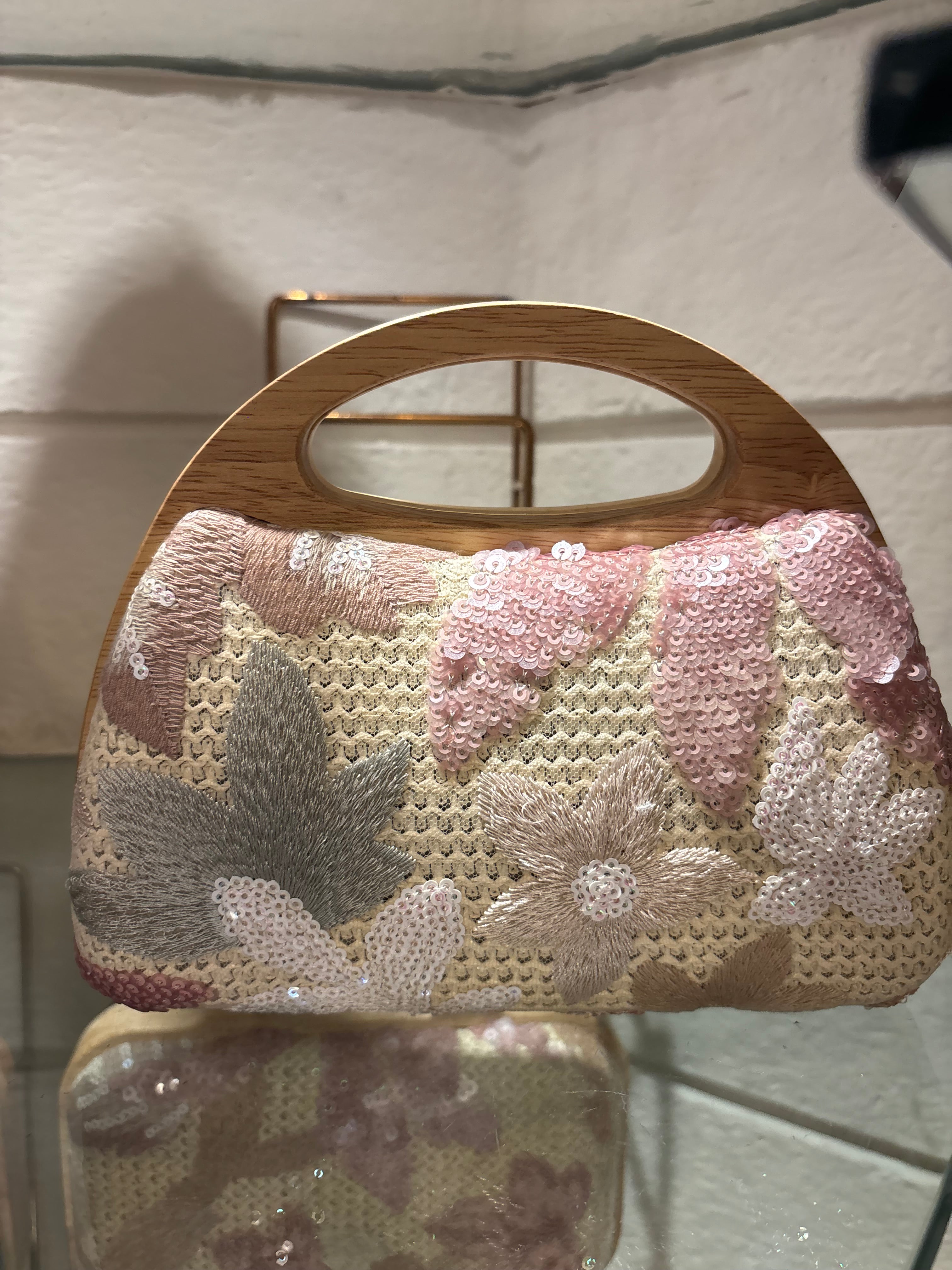 Crochet Wooden Box Sling Bags