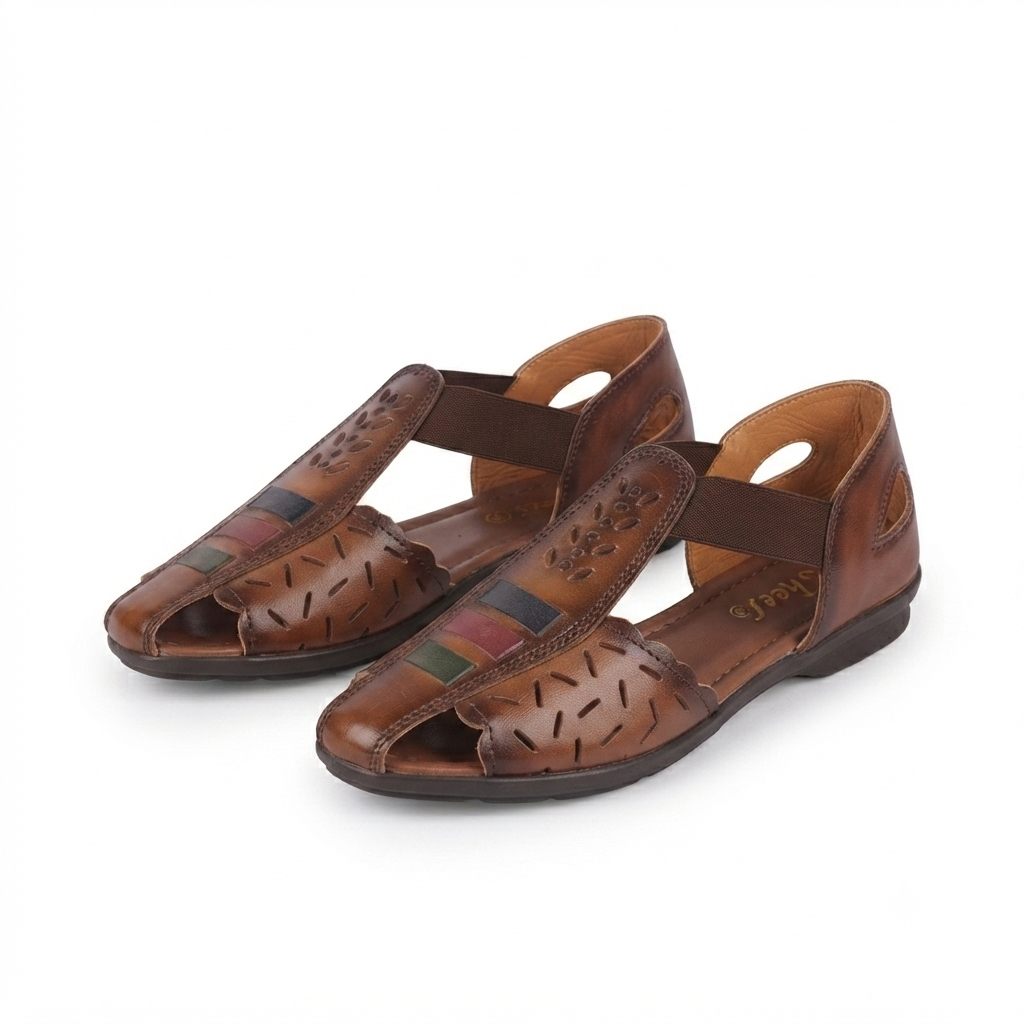 Fida Ethnic Leather Roman Sandals