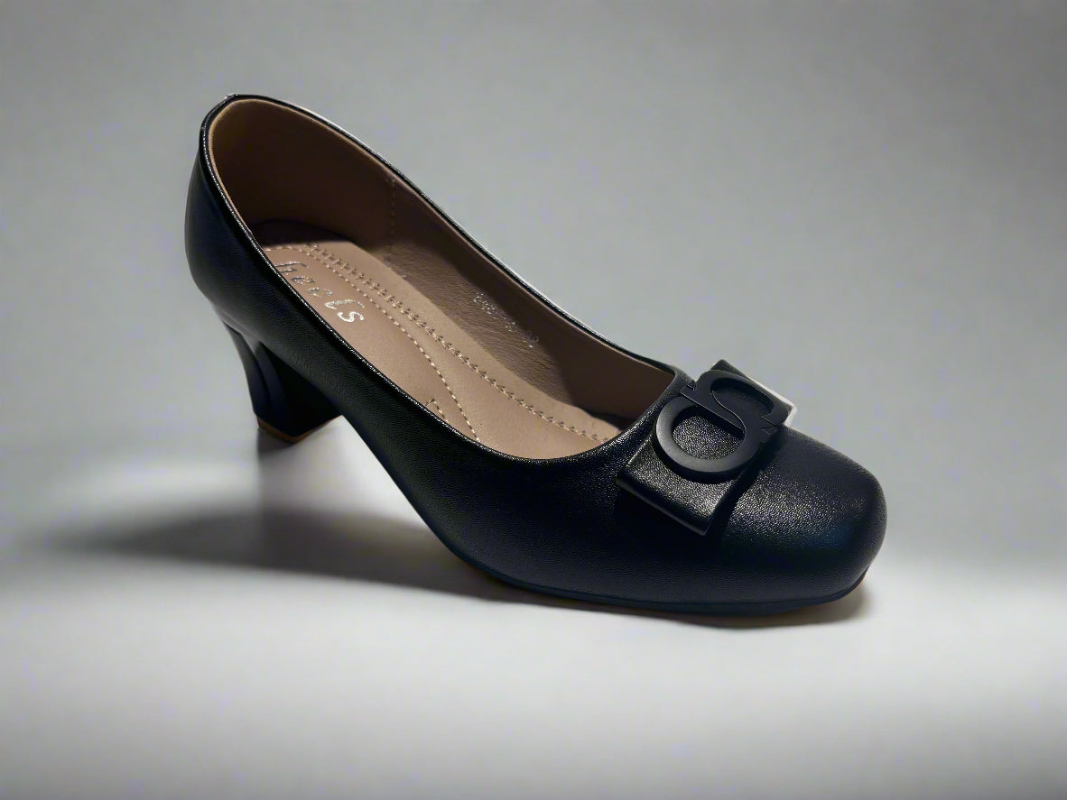 Rizza Bow Block Heels