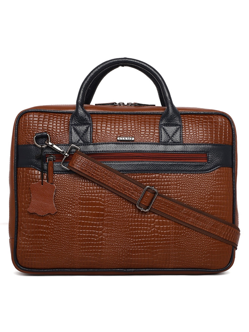 Bennett Leather Laptop Bag - The Heels India
