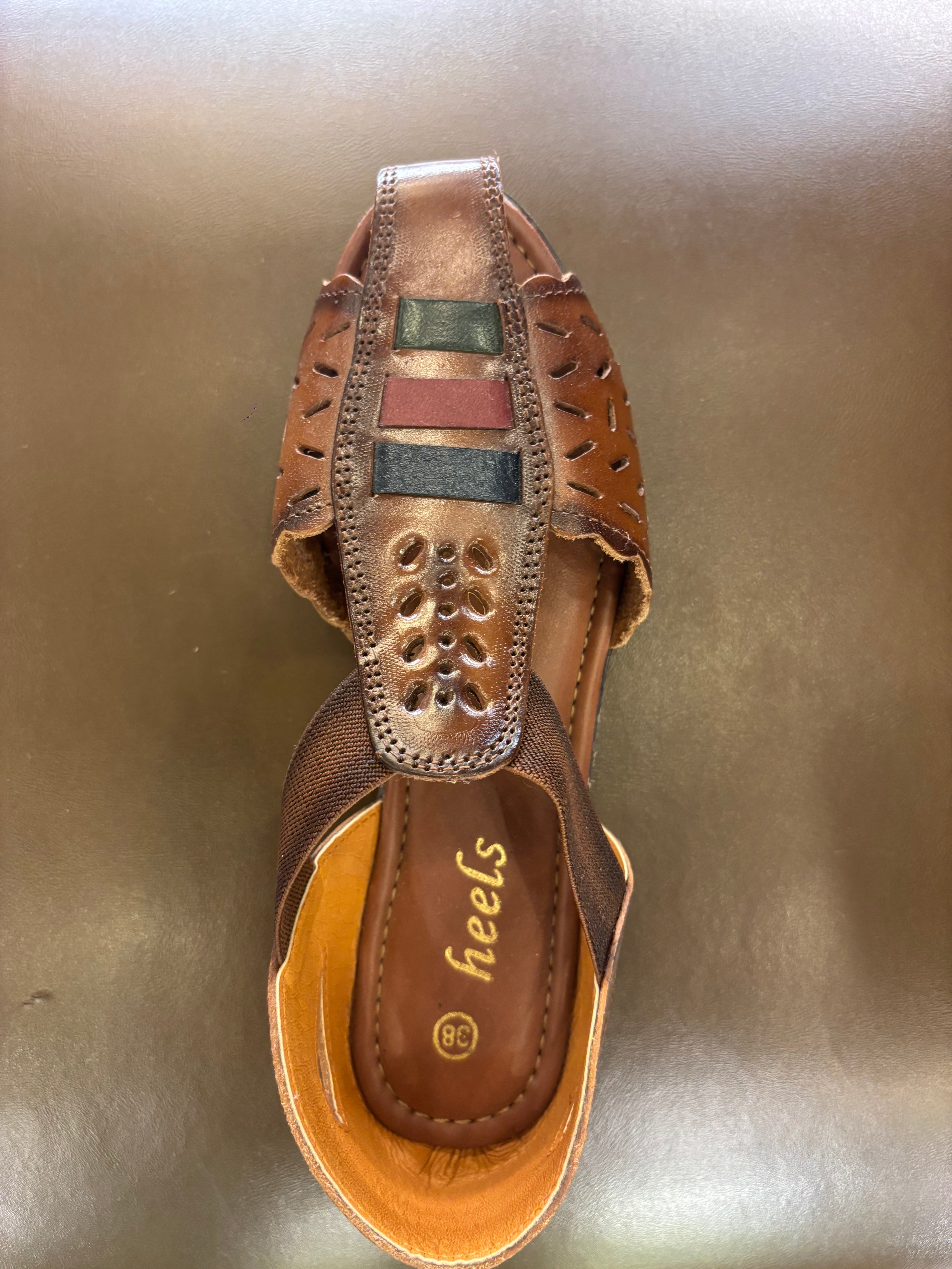 Fida Ethnic Leather Roman Sandals