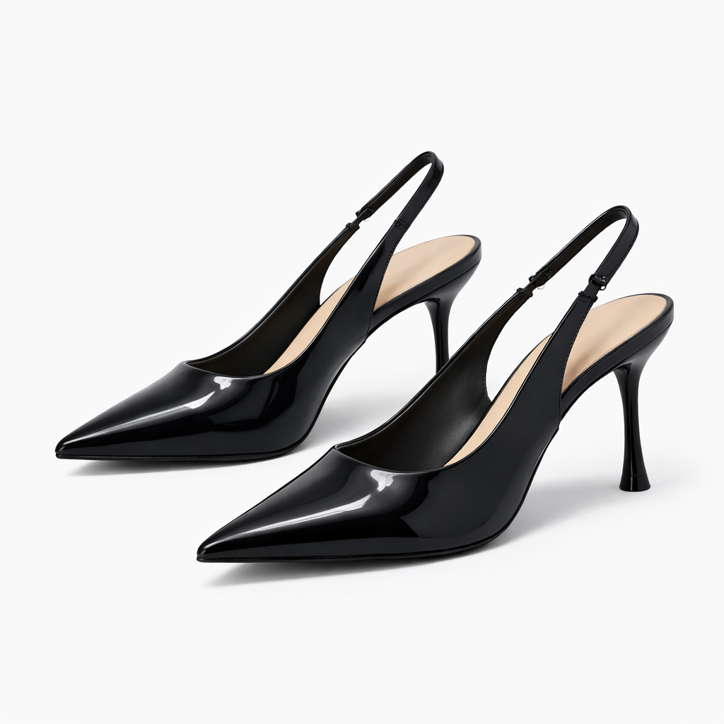 Mia Premium Patent Slingback Pencil Heels