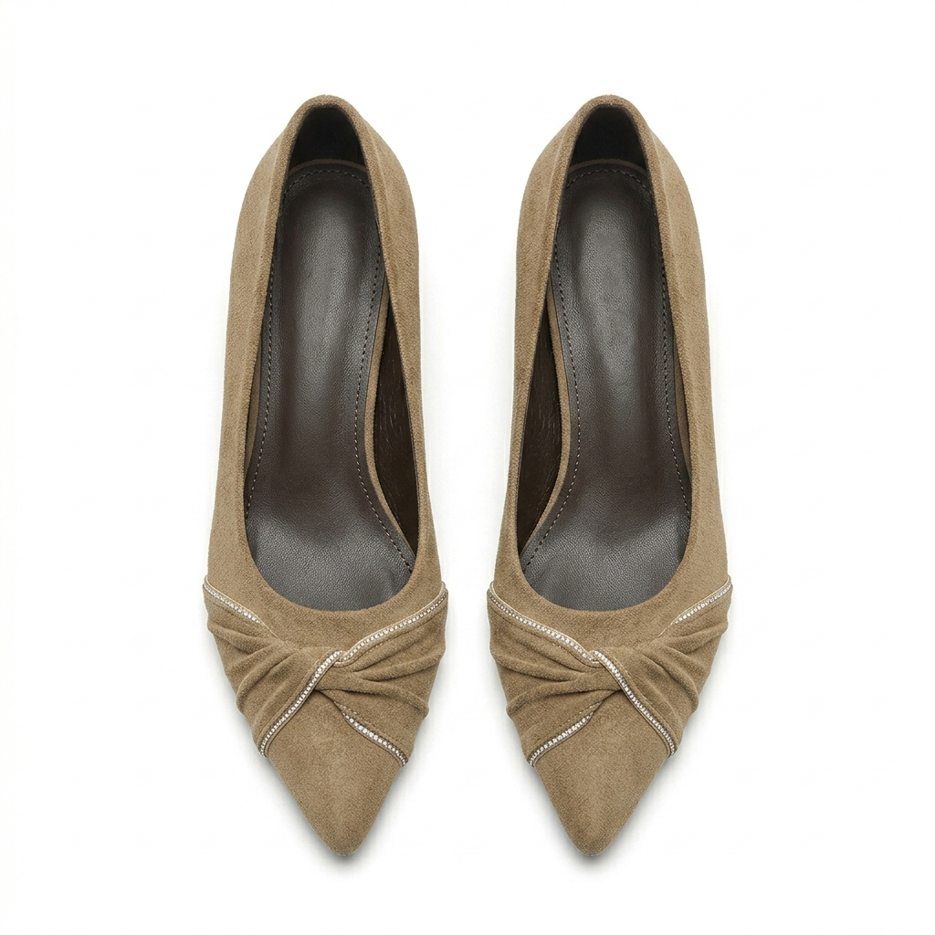 Sloane Wedge Suede Swirl Ballerinas