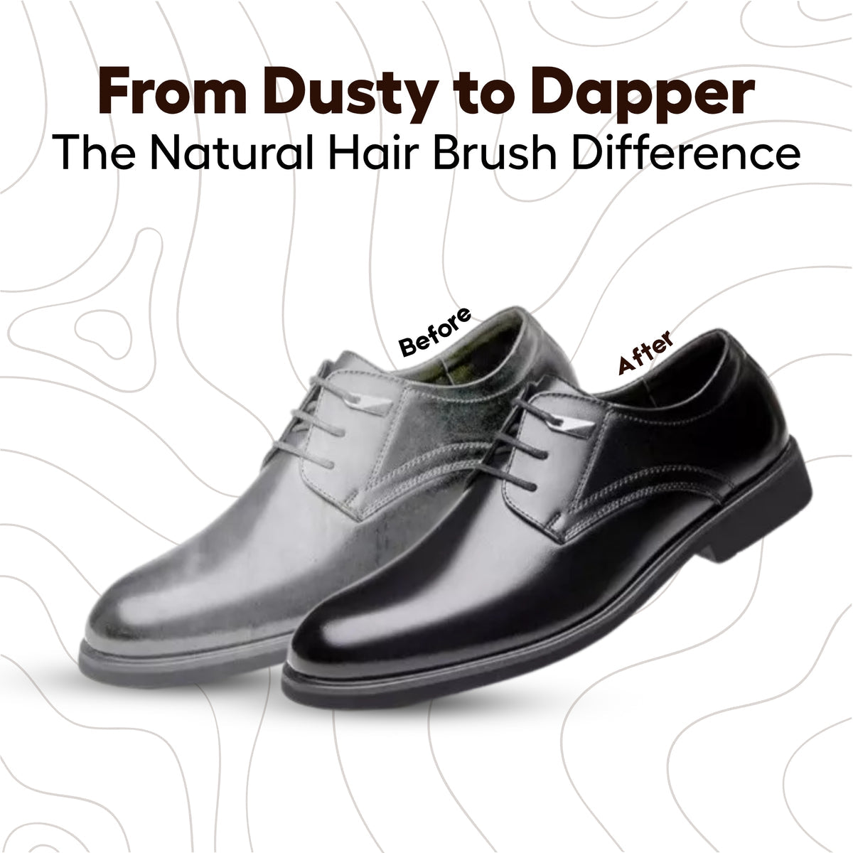 Shoe Brush 6 Inch 100% HORSE HAIR