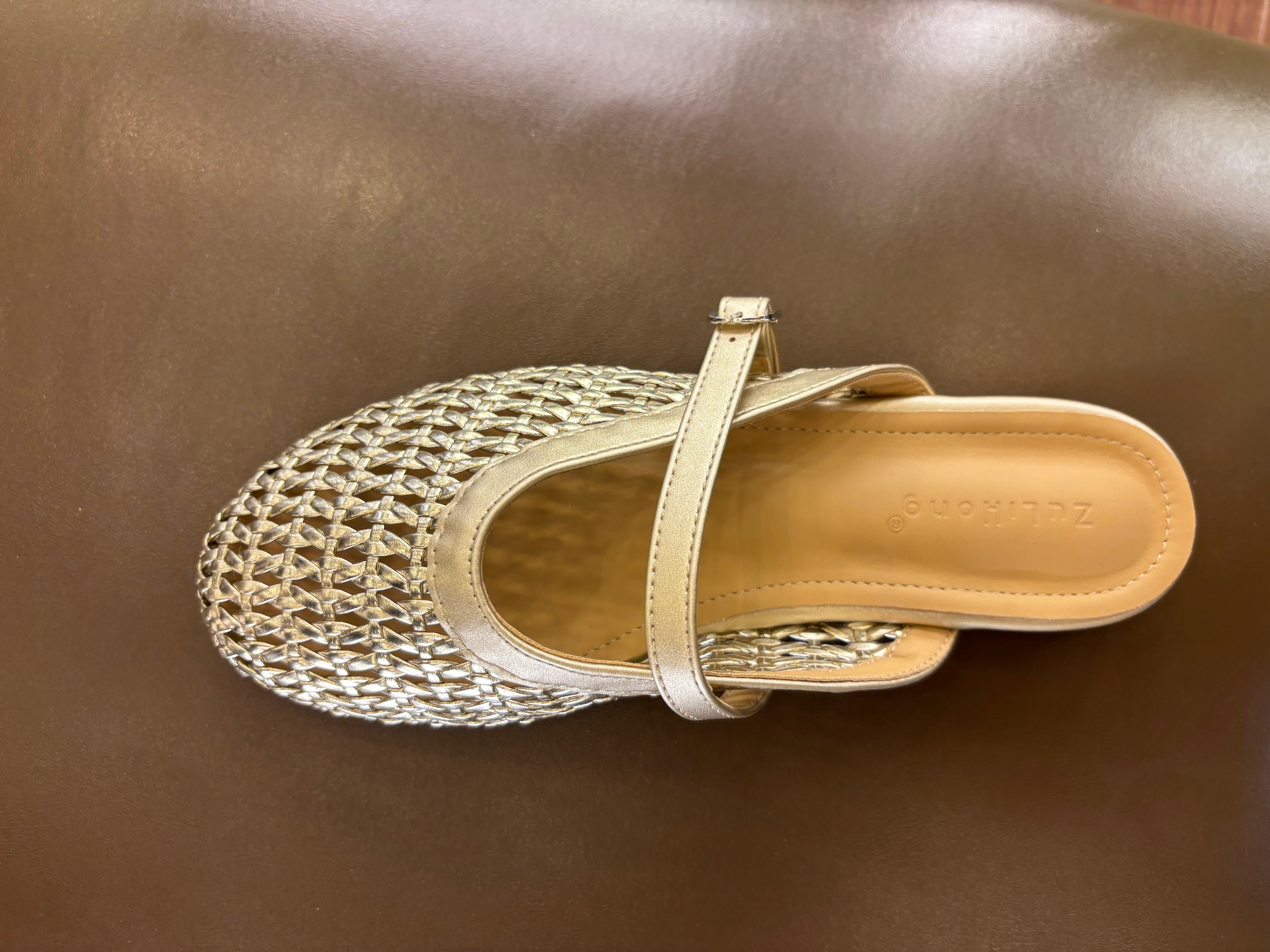 Nysa Premium Mesh Mary Jane Mules