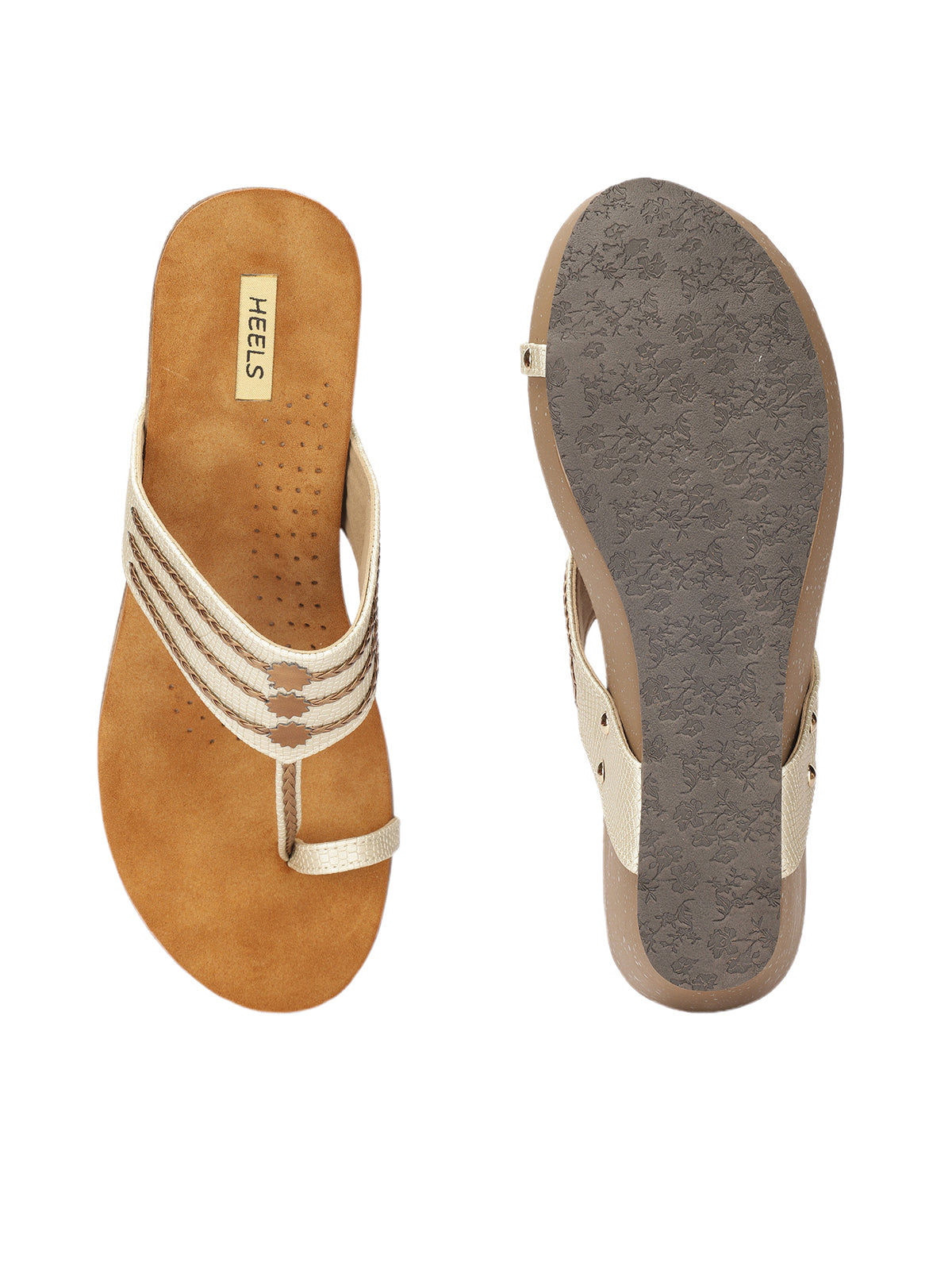 Zehra Wedge Heel Kohlapuris - The Heels India