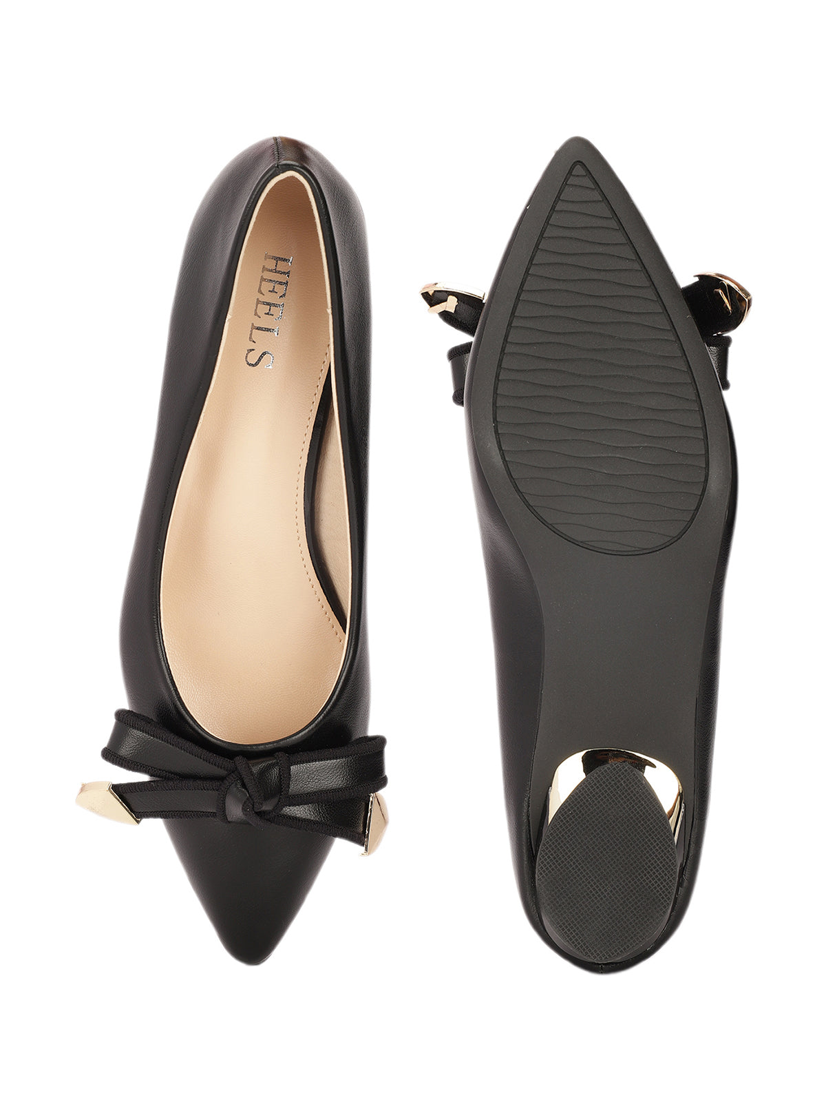 Zoe Knot Bow Kitten Heels