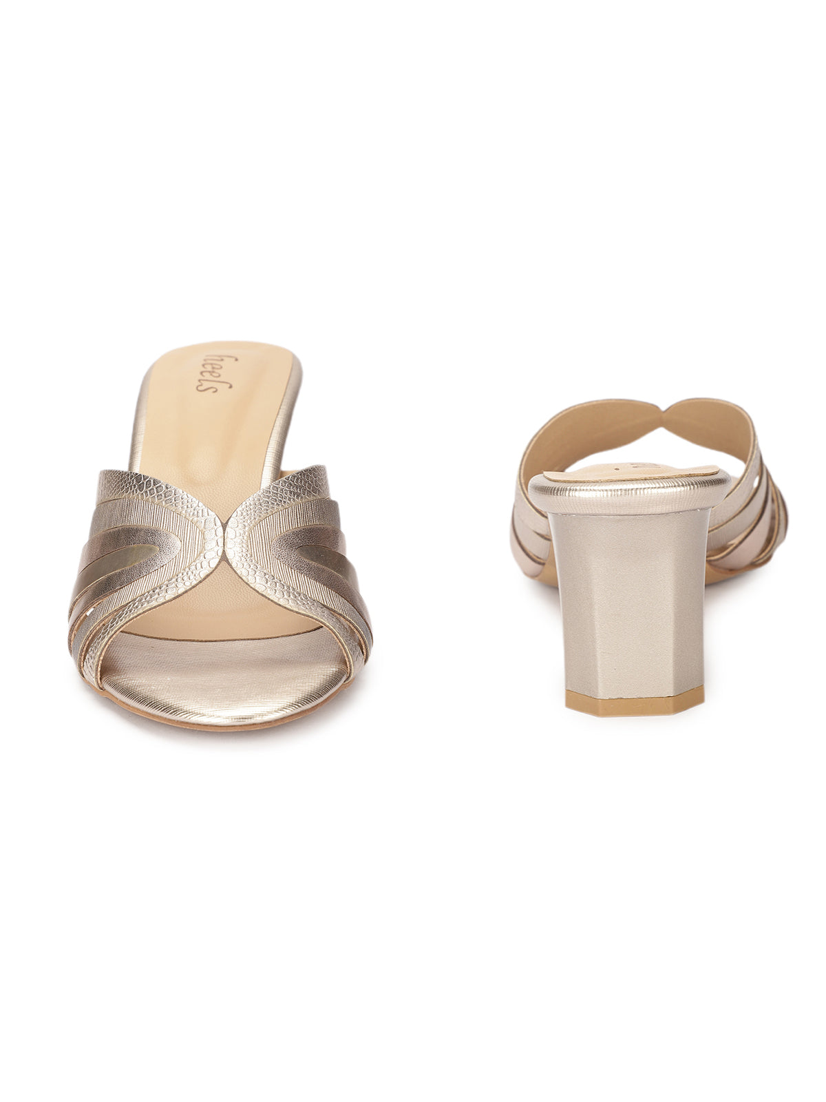 Carter Fancy Peep Toe Block Heel Muse